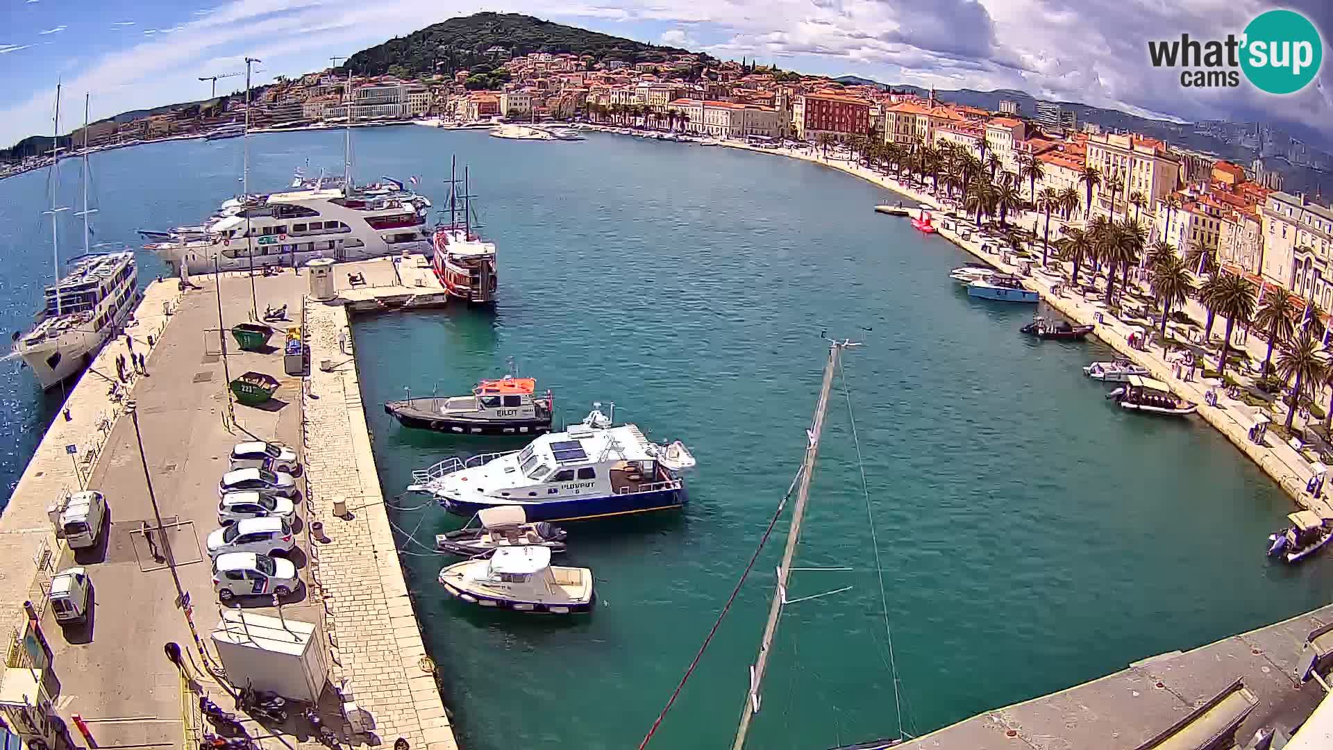 Webcam live Spalato riva e porto