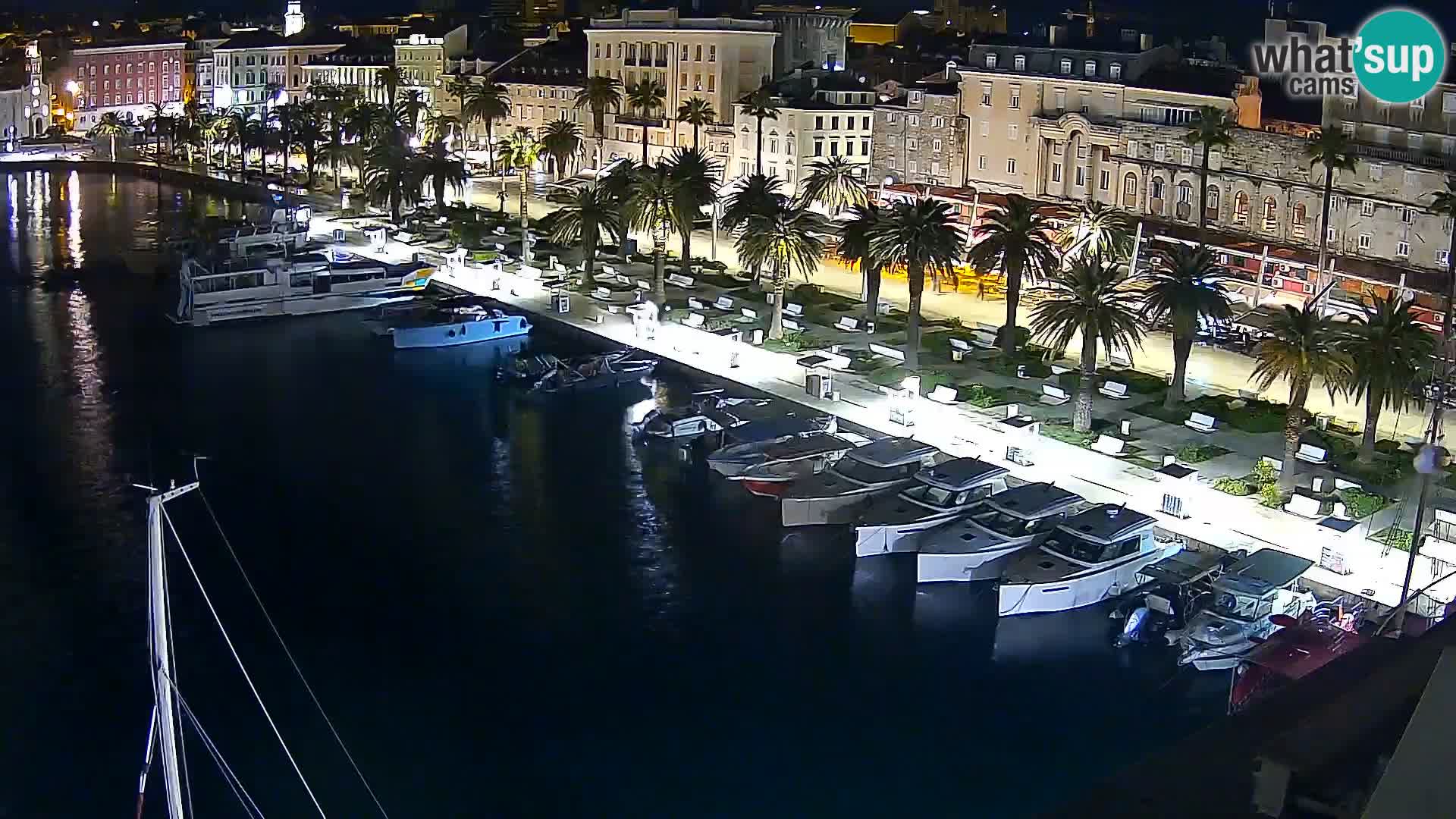 Kamera v živo Split  riva in pristanišče