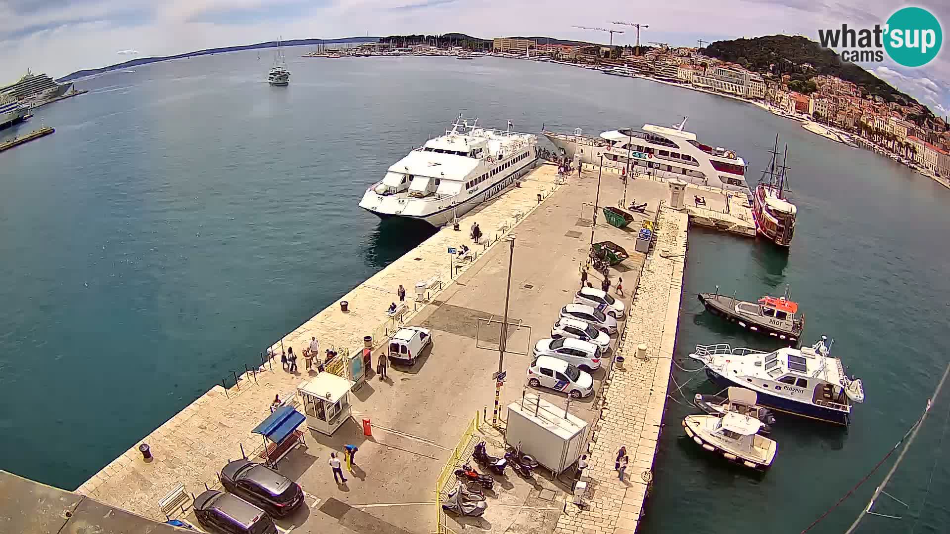 Webcam LIVE Split riva and port