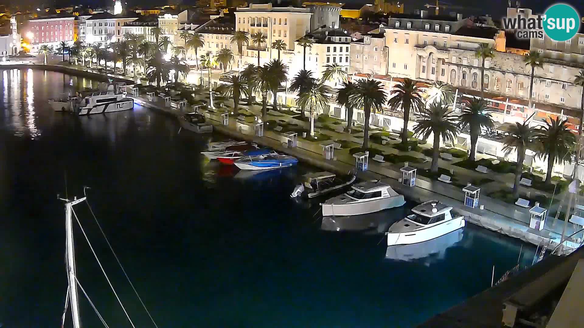 Kamera v živo Split  riva in pristanišče