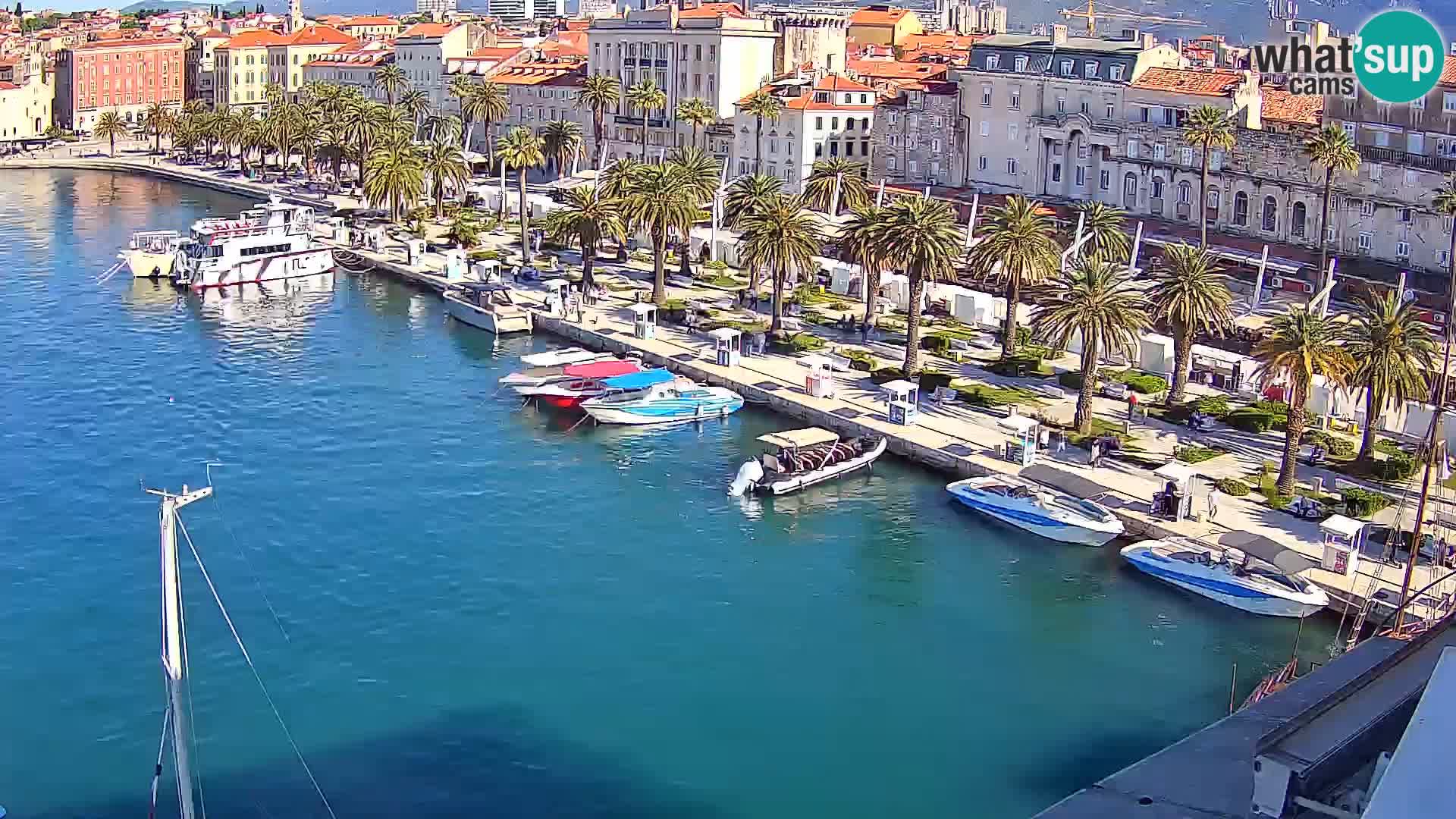 Kamera v živo Split  riva in pristanišče
