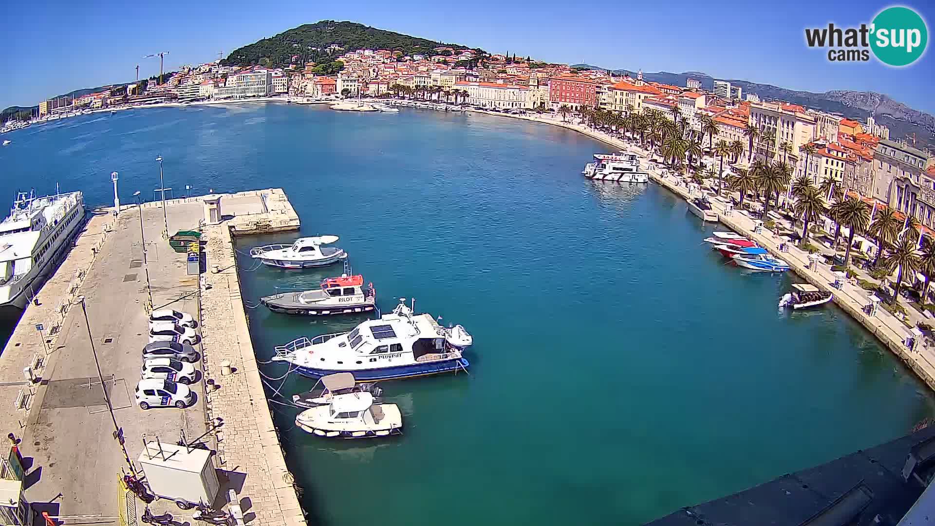 Kamera v živo Split  riva in pristanišče