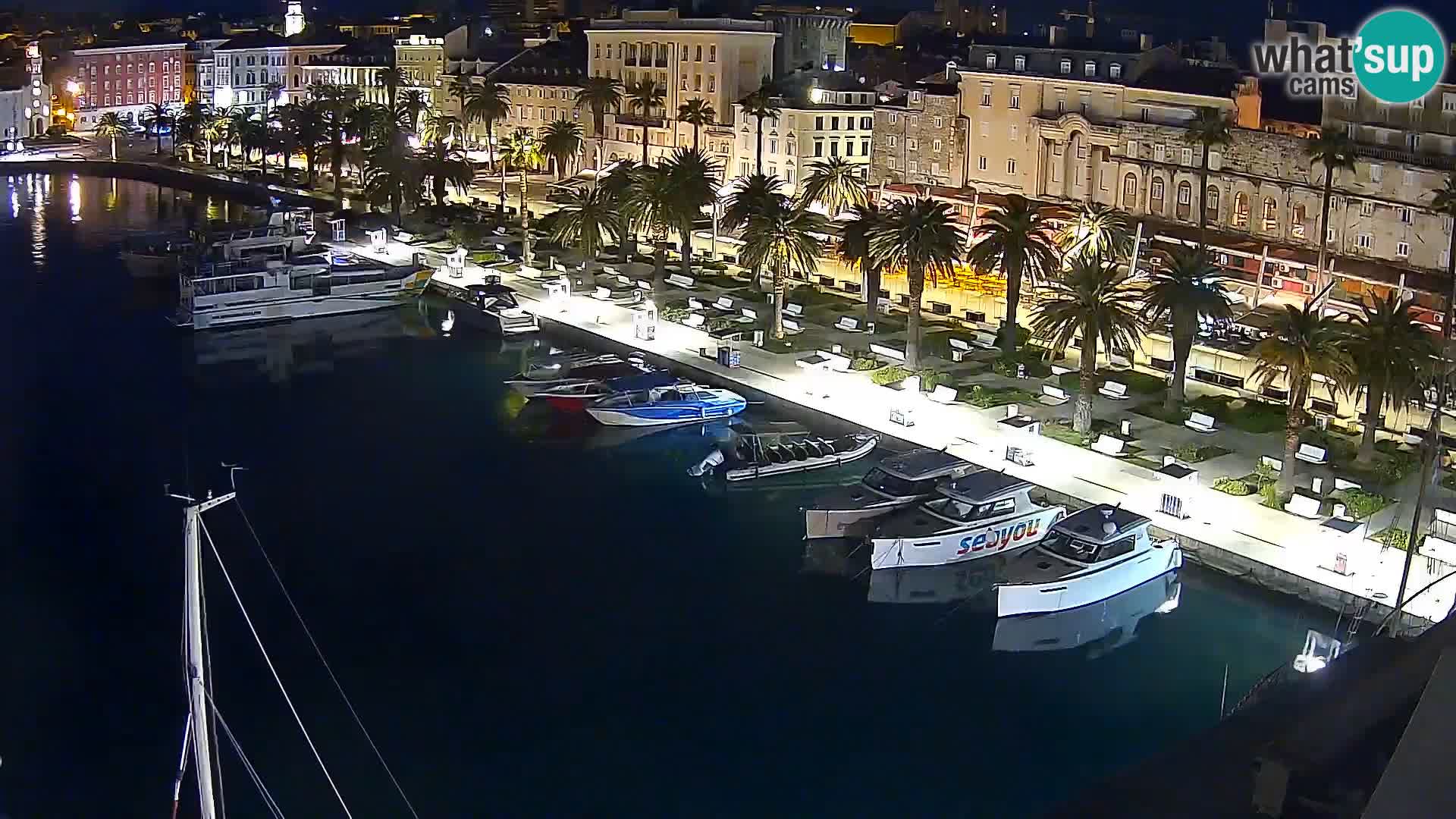 Kamera v živo Split  riva in pristanišče