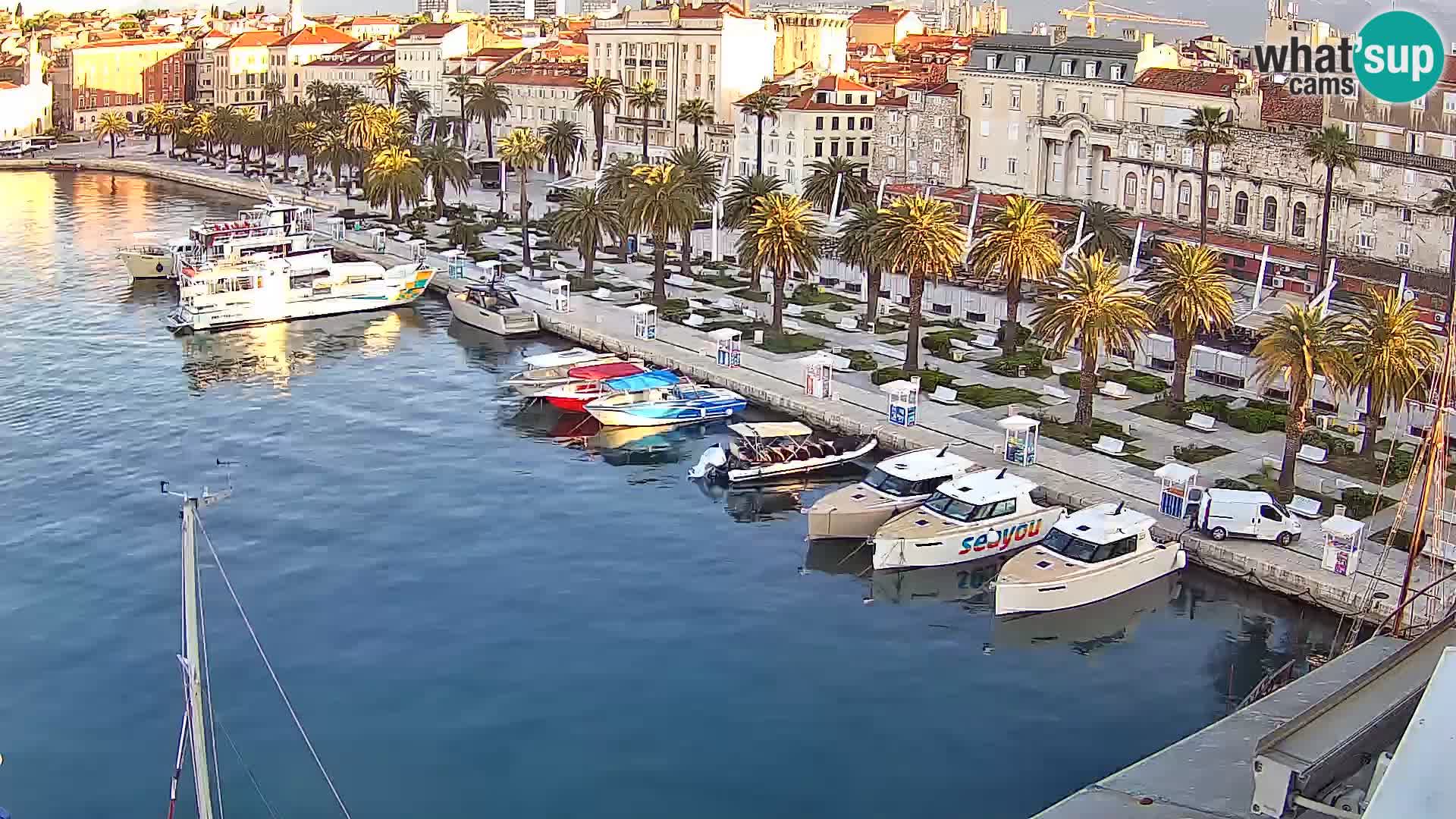Webcam live Spalato riva e porto