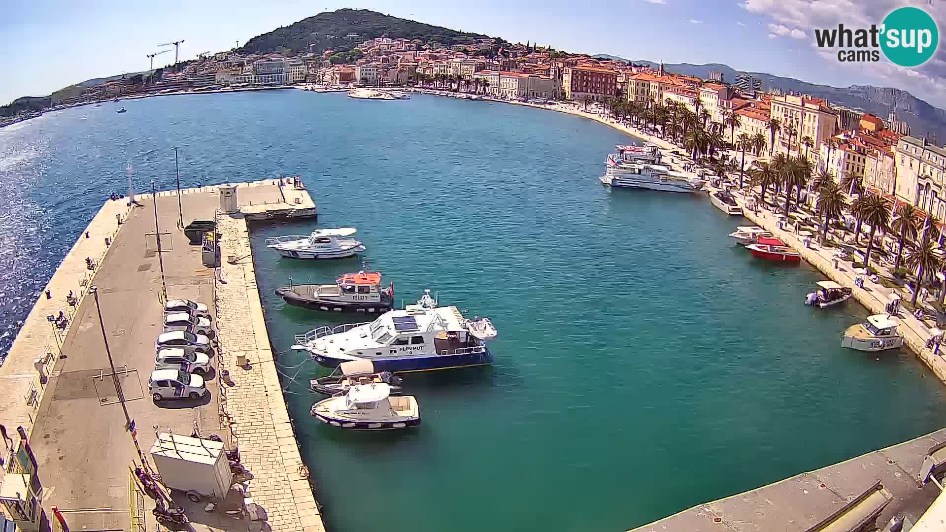 Spalato Riva panorama webcam