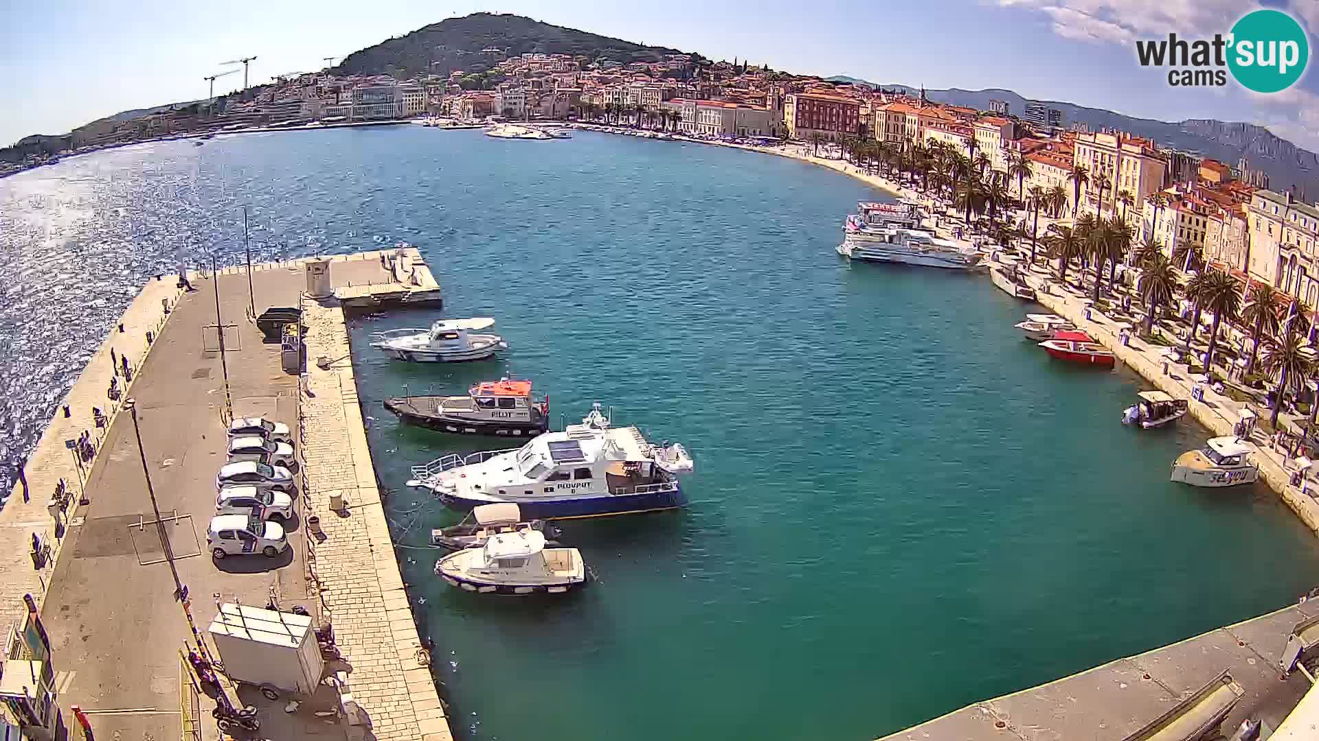 Spalato Riva panorama webcam