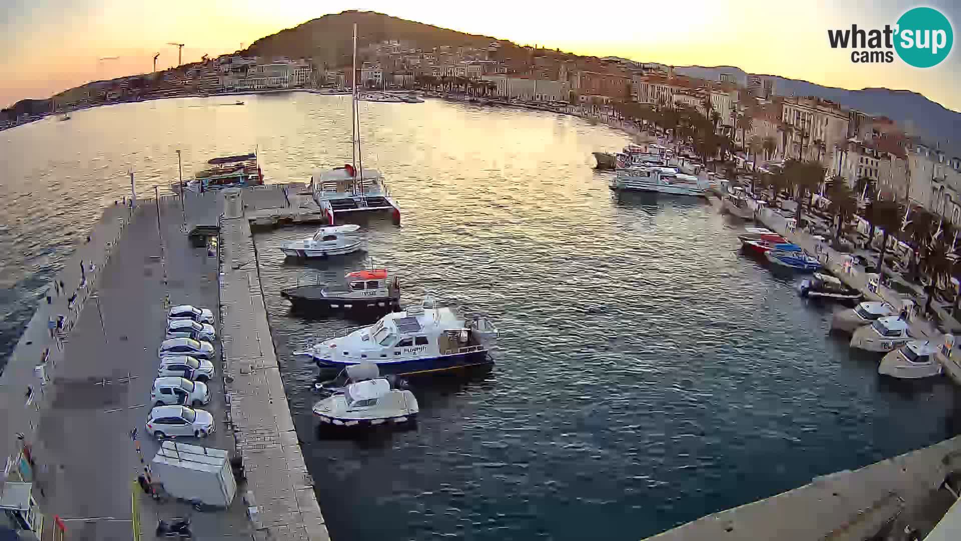 Spalato Riva panorama webcam