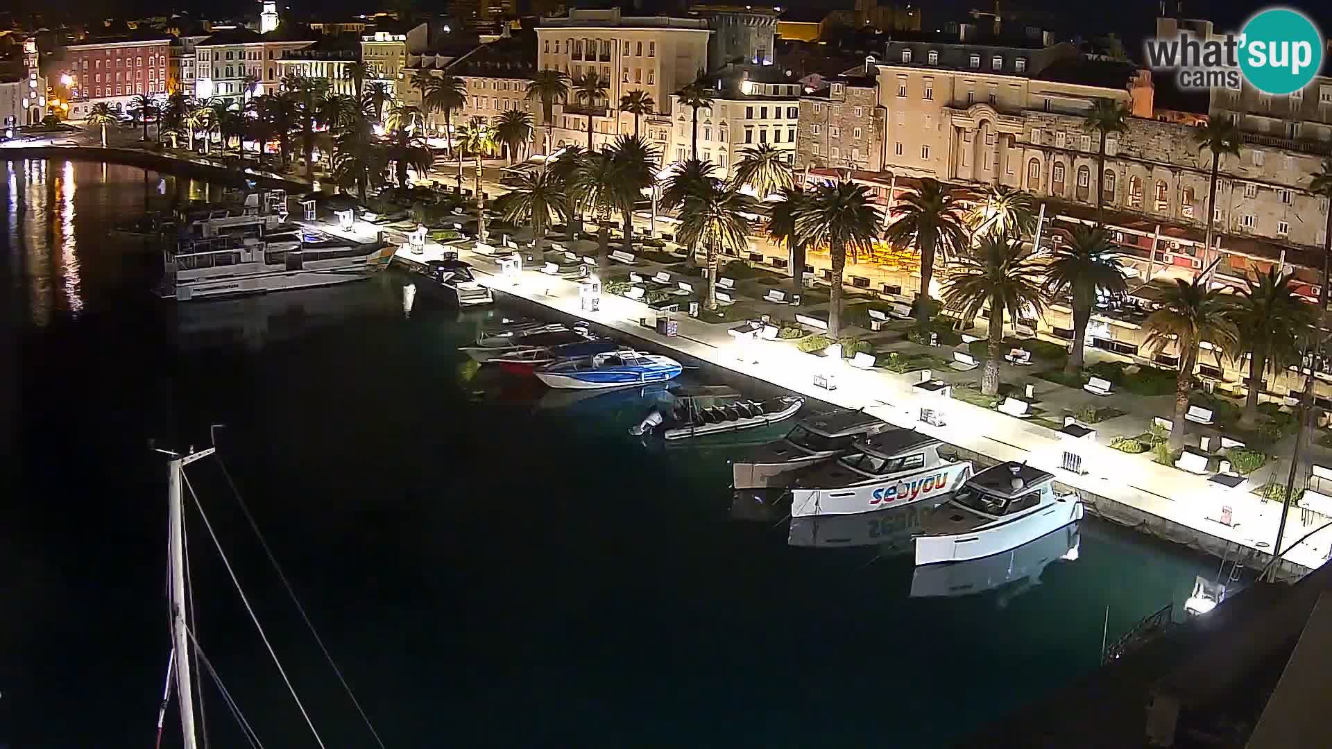 Kamera v živo Split  riva in pristanišče