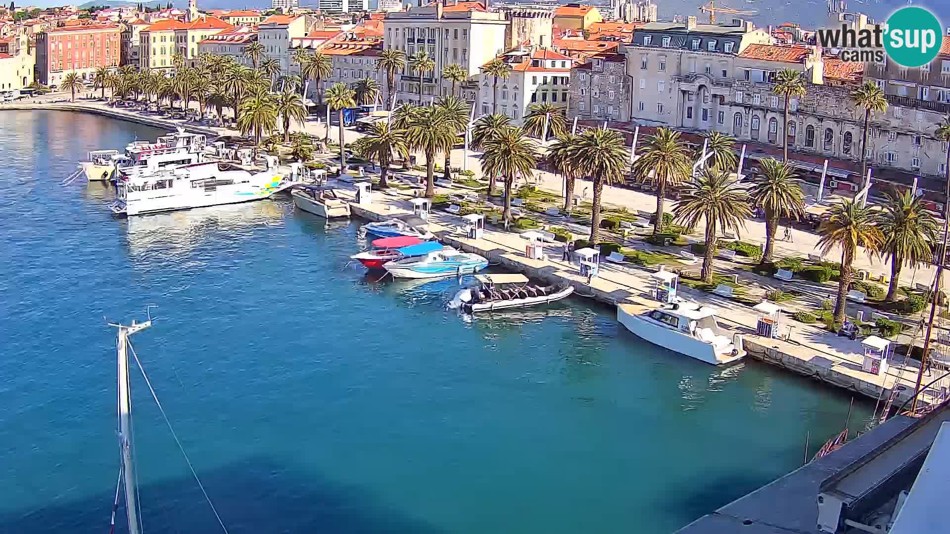 Kamera v živo Split  riva in pristanišče