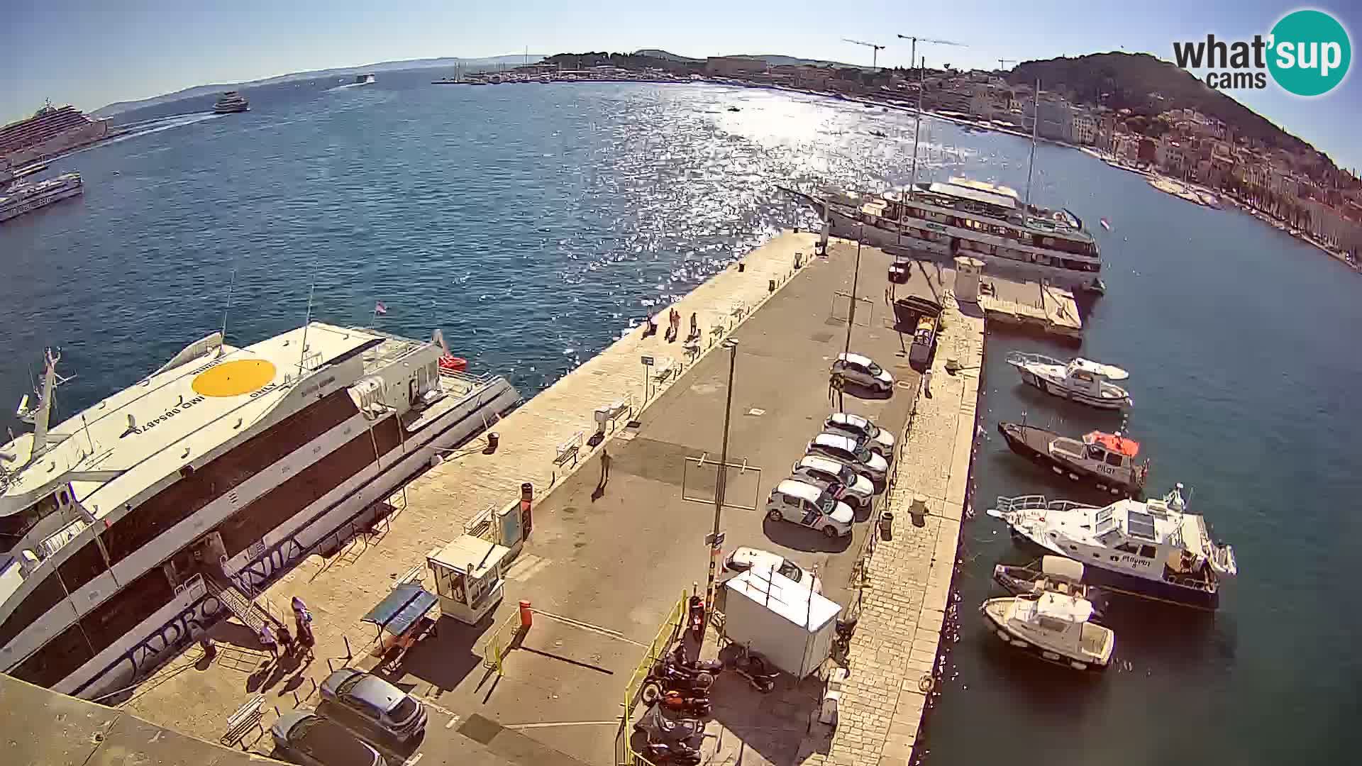 Spalato Riva panorama webcam