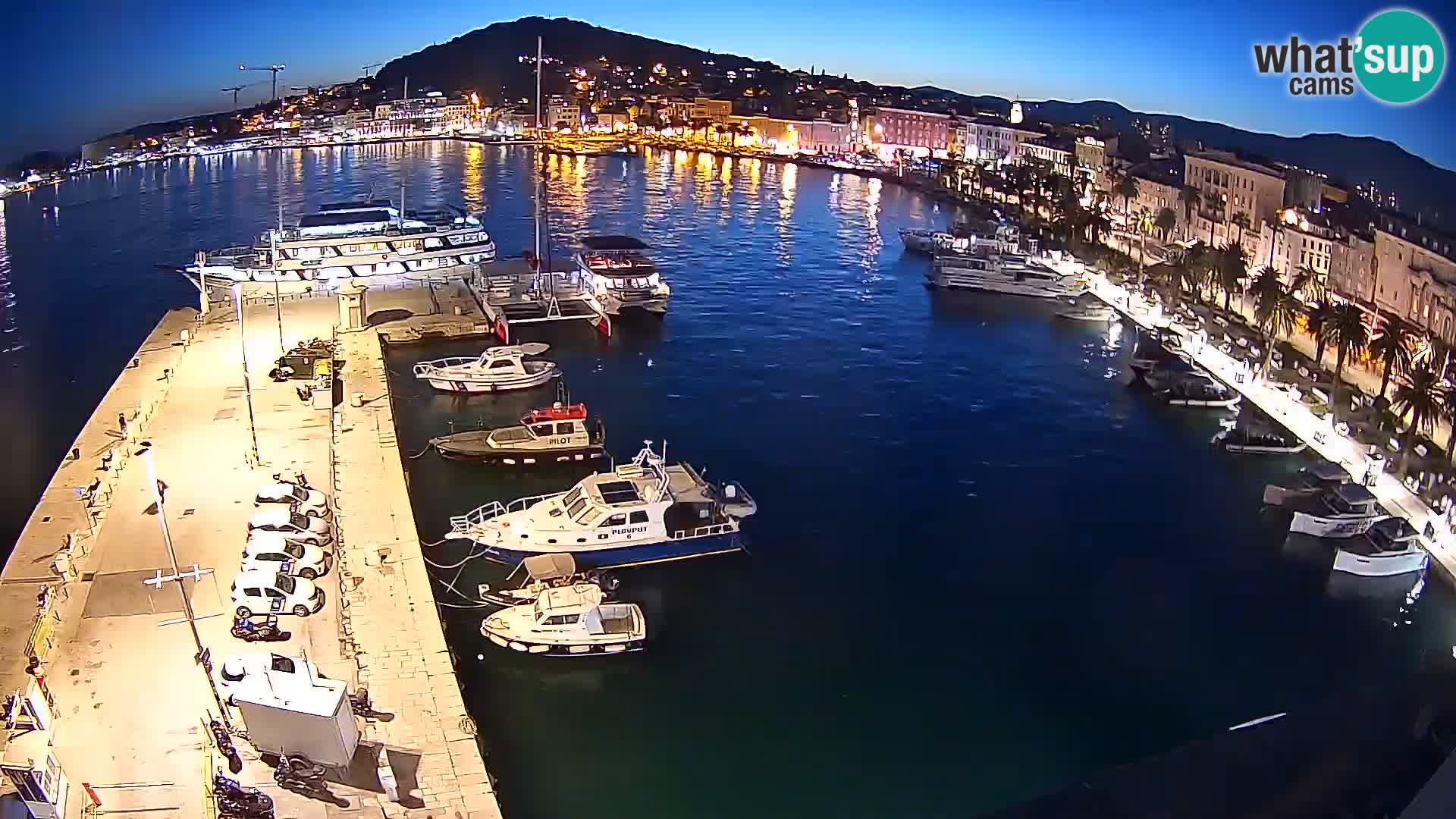 Webcam live Spalato riva e porto