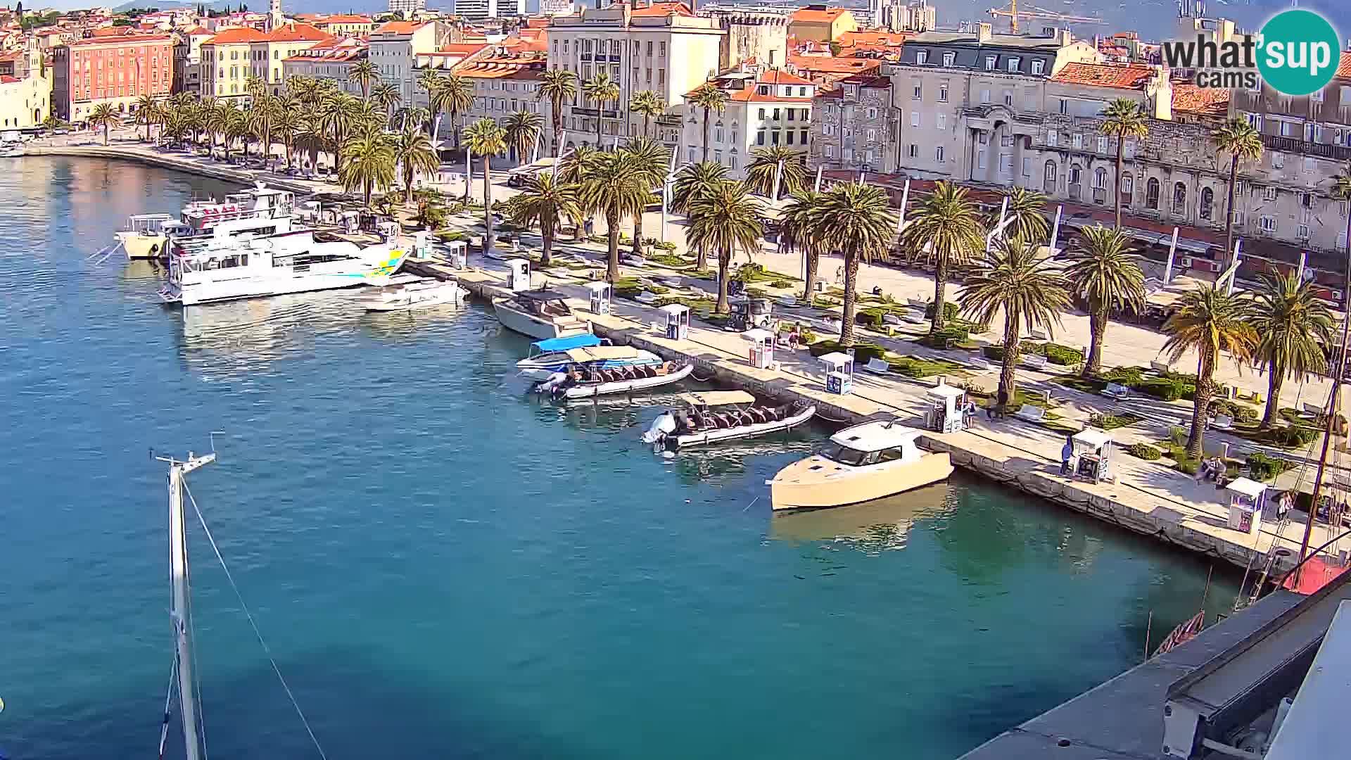 Webcam live Spalato riva e porto