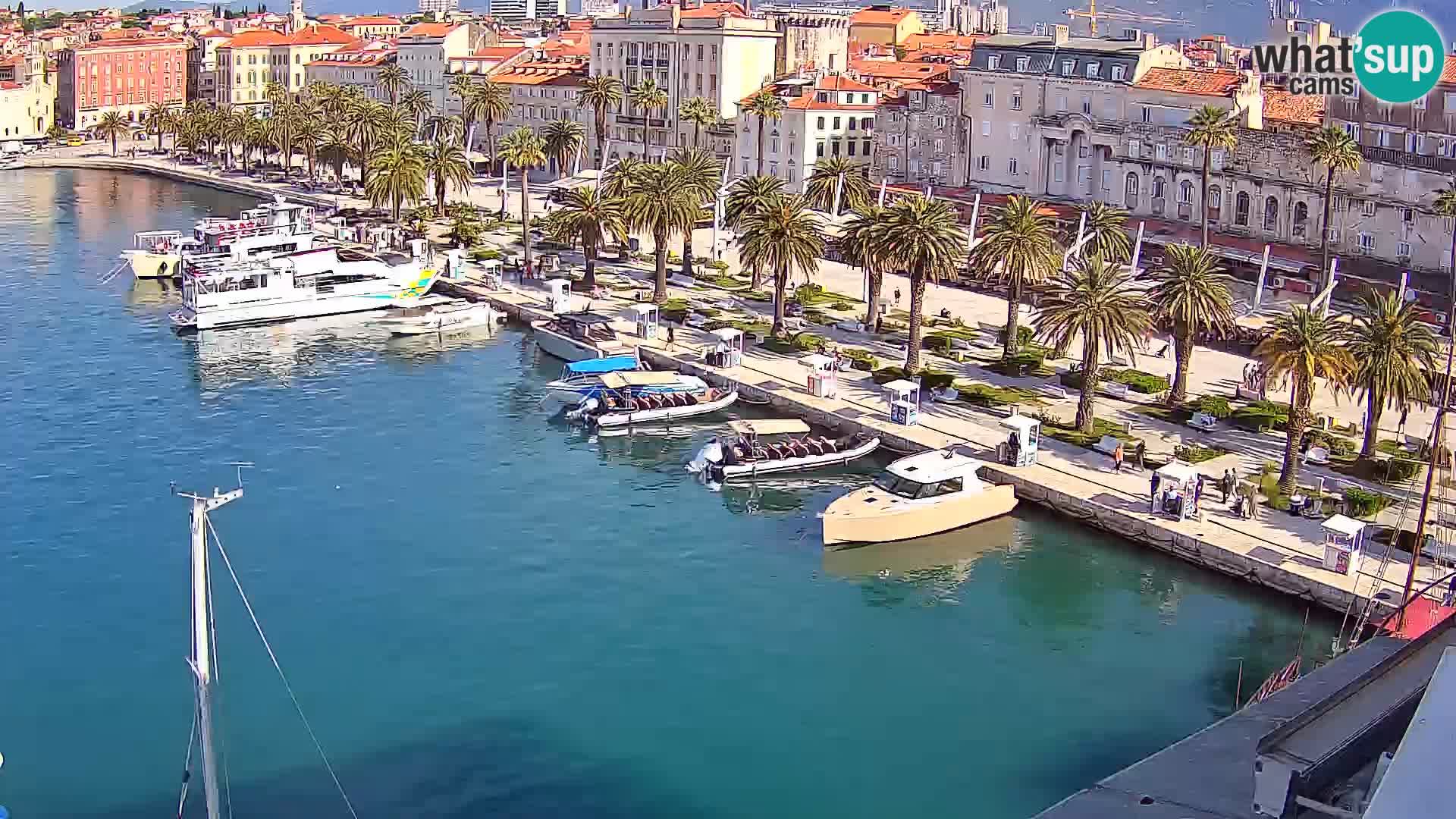 Webcam live Spalato riva e porto
