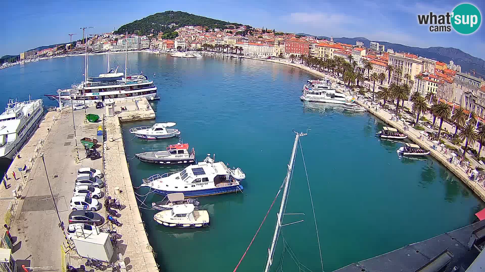 Spalato Riva panorama webcam