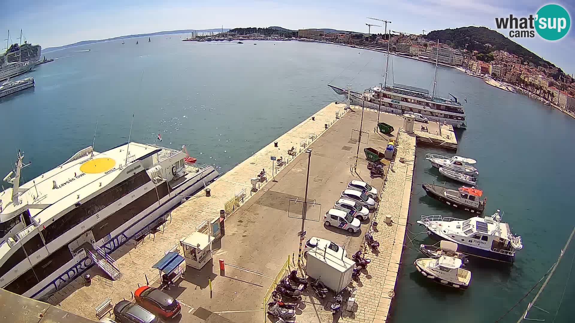 Webcam live Spalato riva e porto