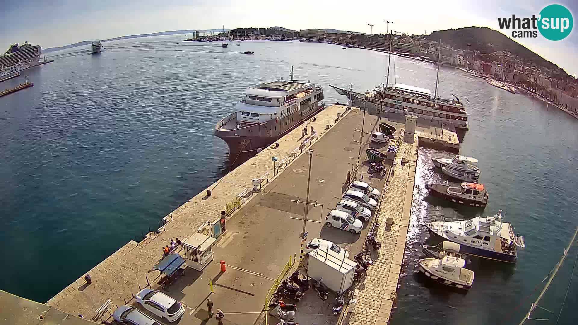 Spalato Riva panorama webcam