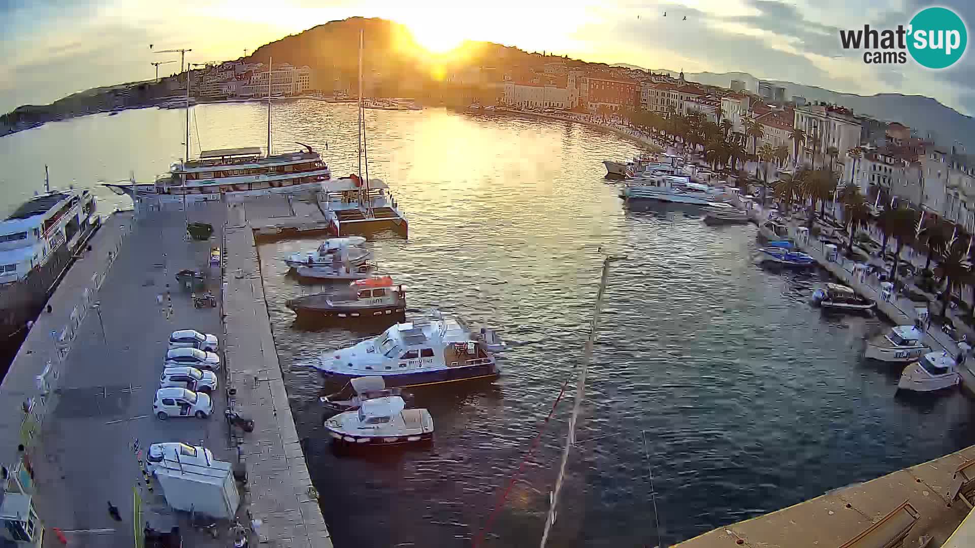 Spalato Riva panorama webcam