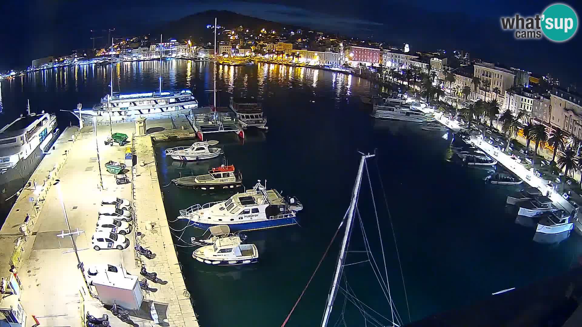 Spalato Riva panorama webcam