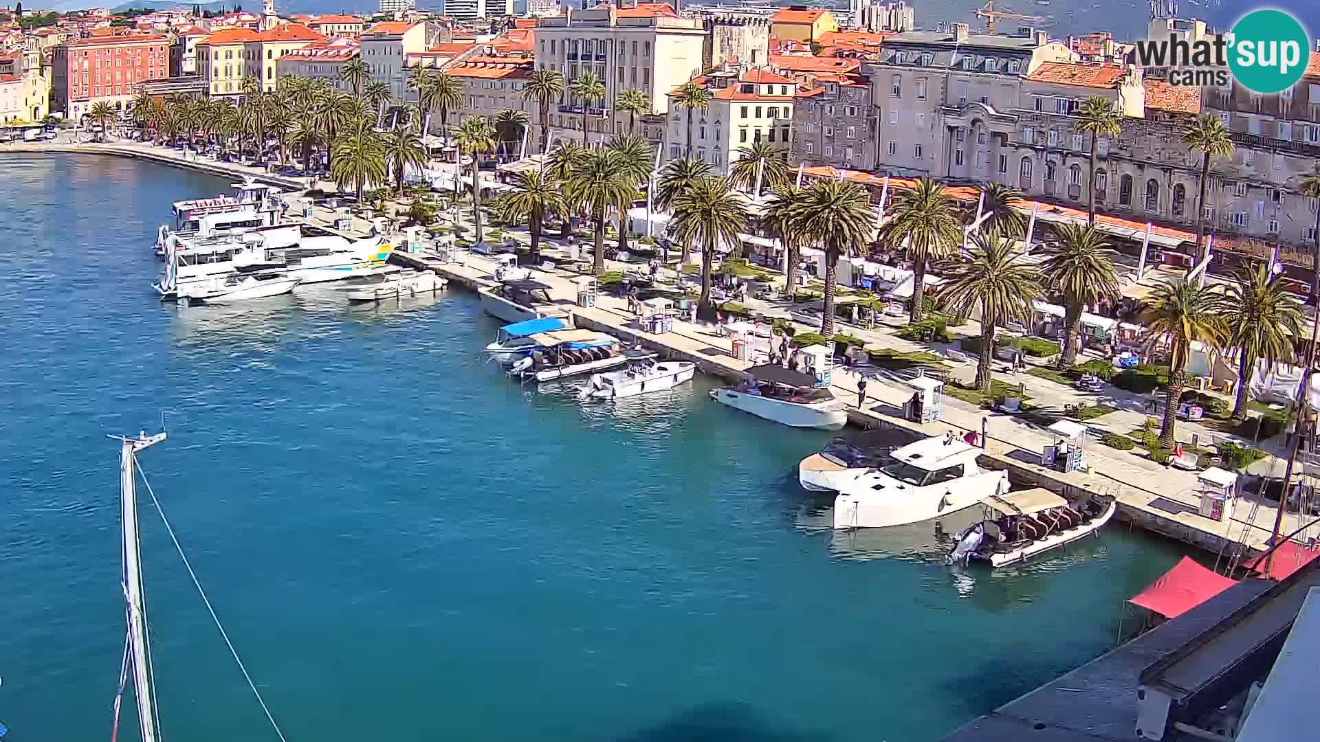 Webcam live Spalato riva e porto