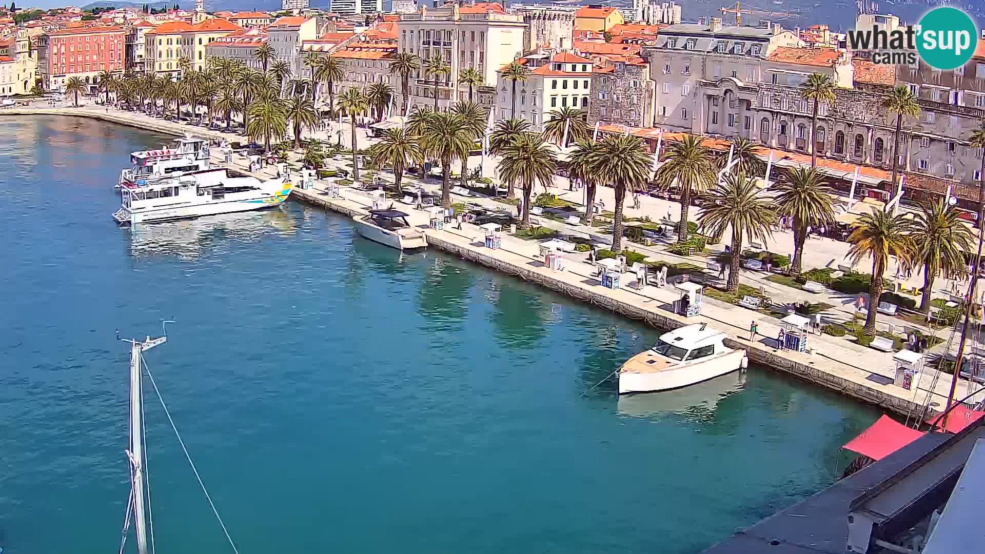Kamera v živo Split  riva in pristanišče