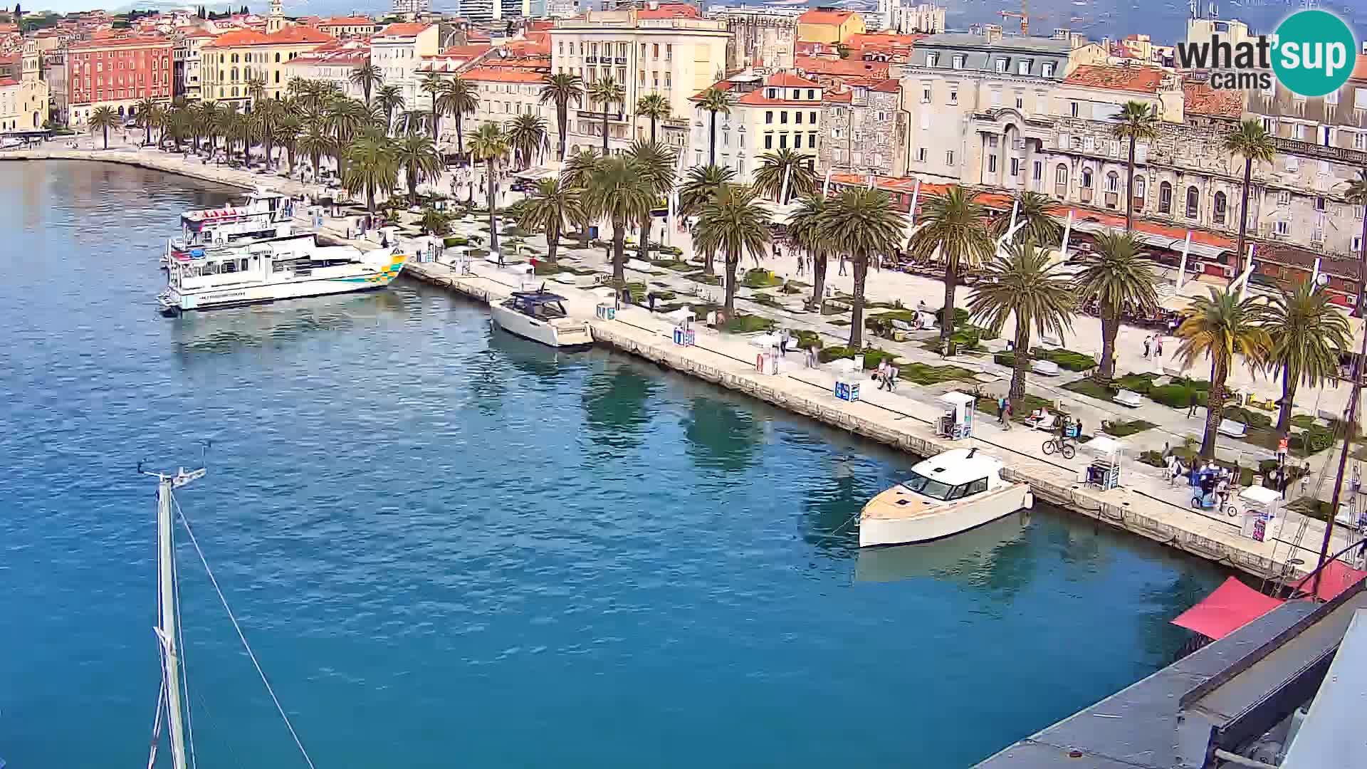 Kamera v živo Split  riva in pristanišče
