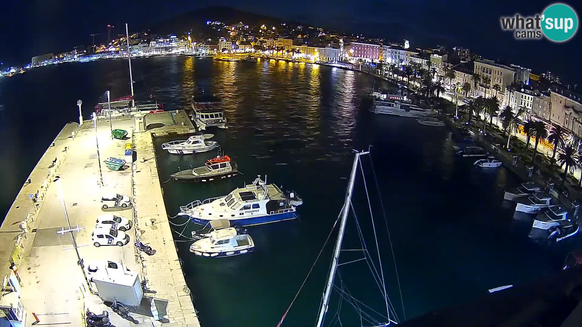 Spalato Riva panorama webcam