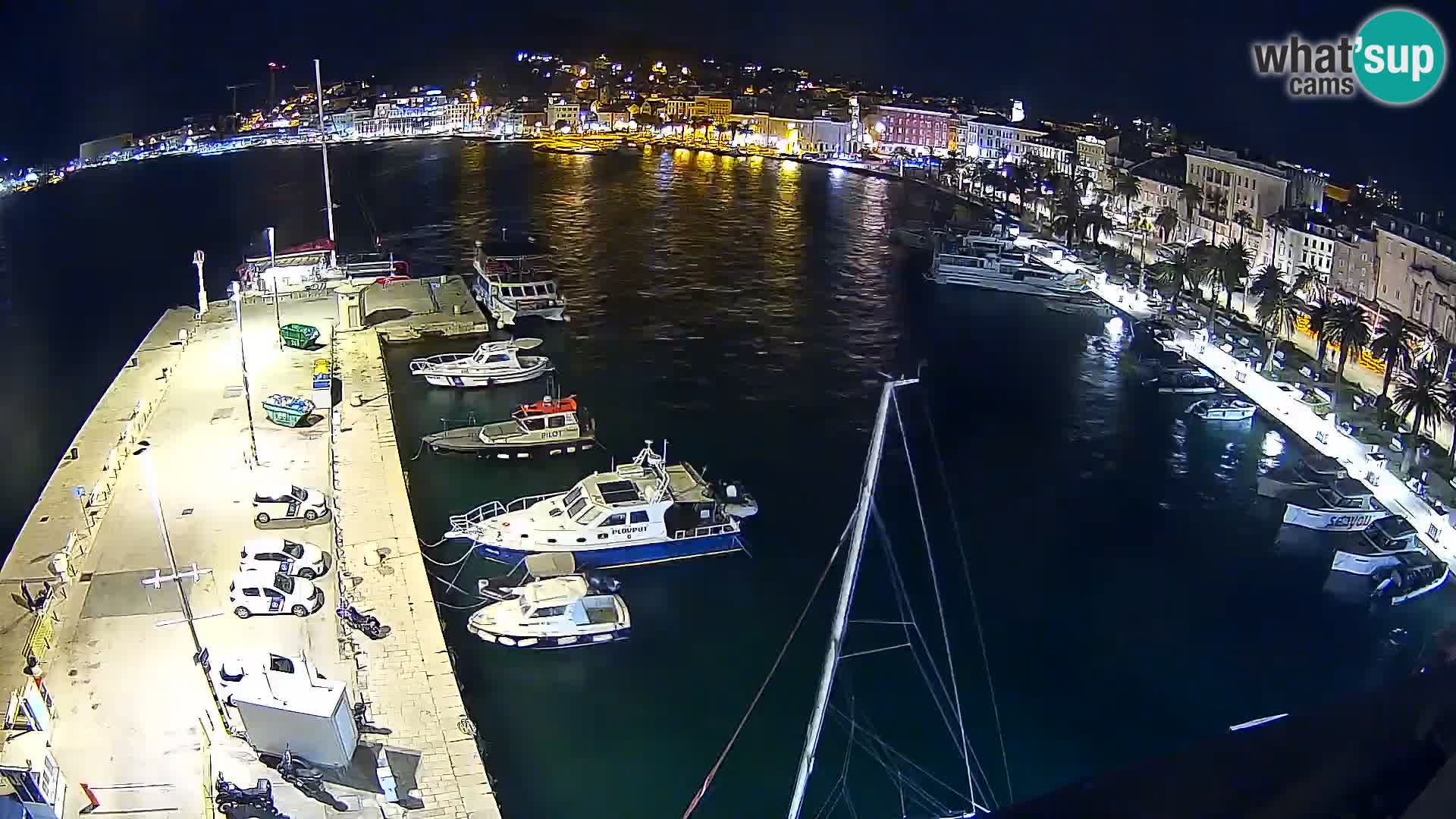 Spalato Riva panorama webcam