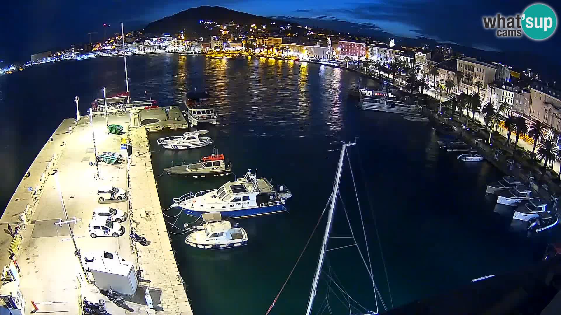 Webcam live Spalato riva e porto
