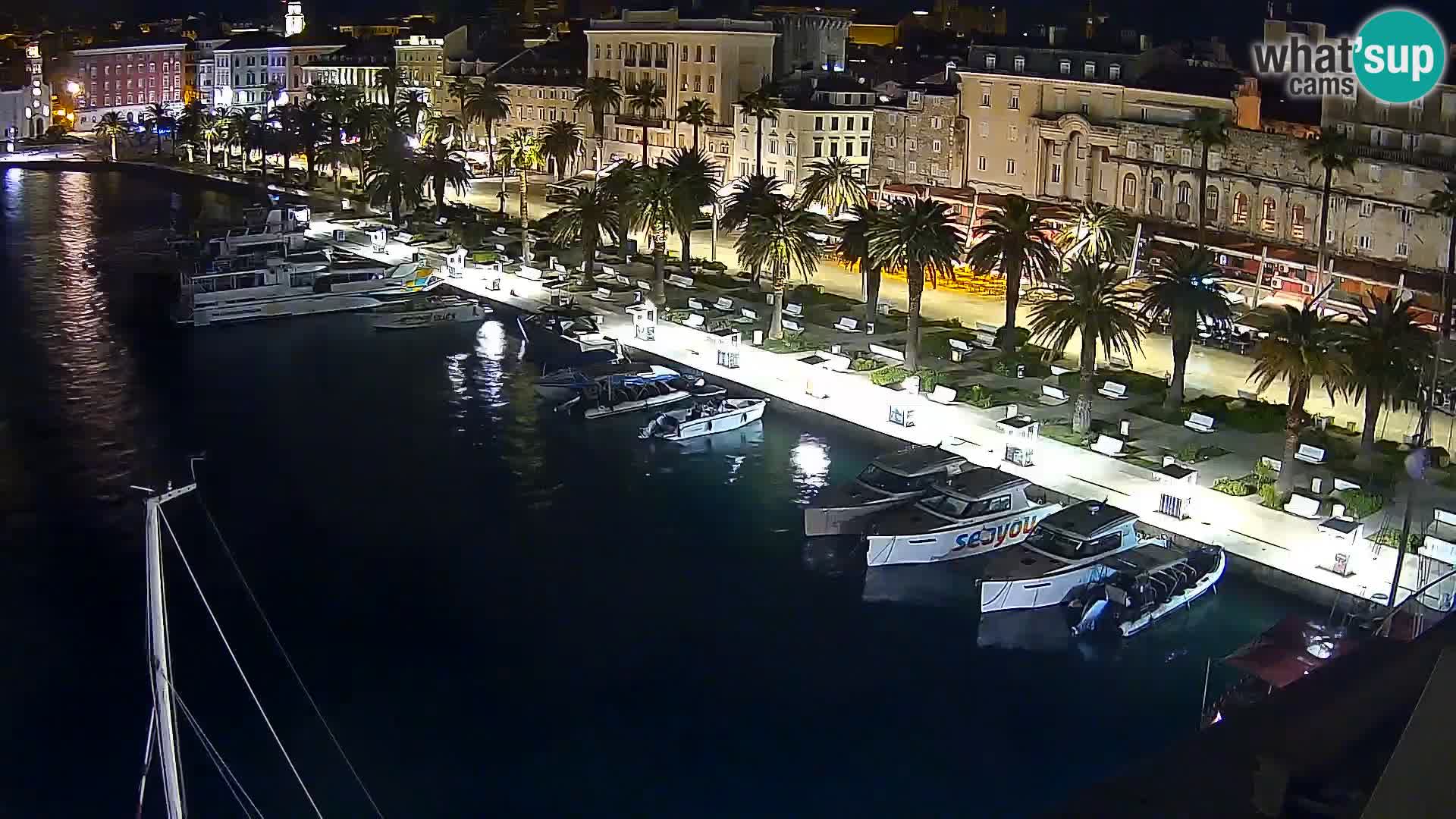 Spalato Riva panorama webcam
