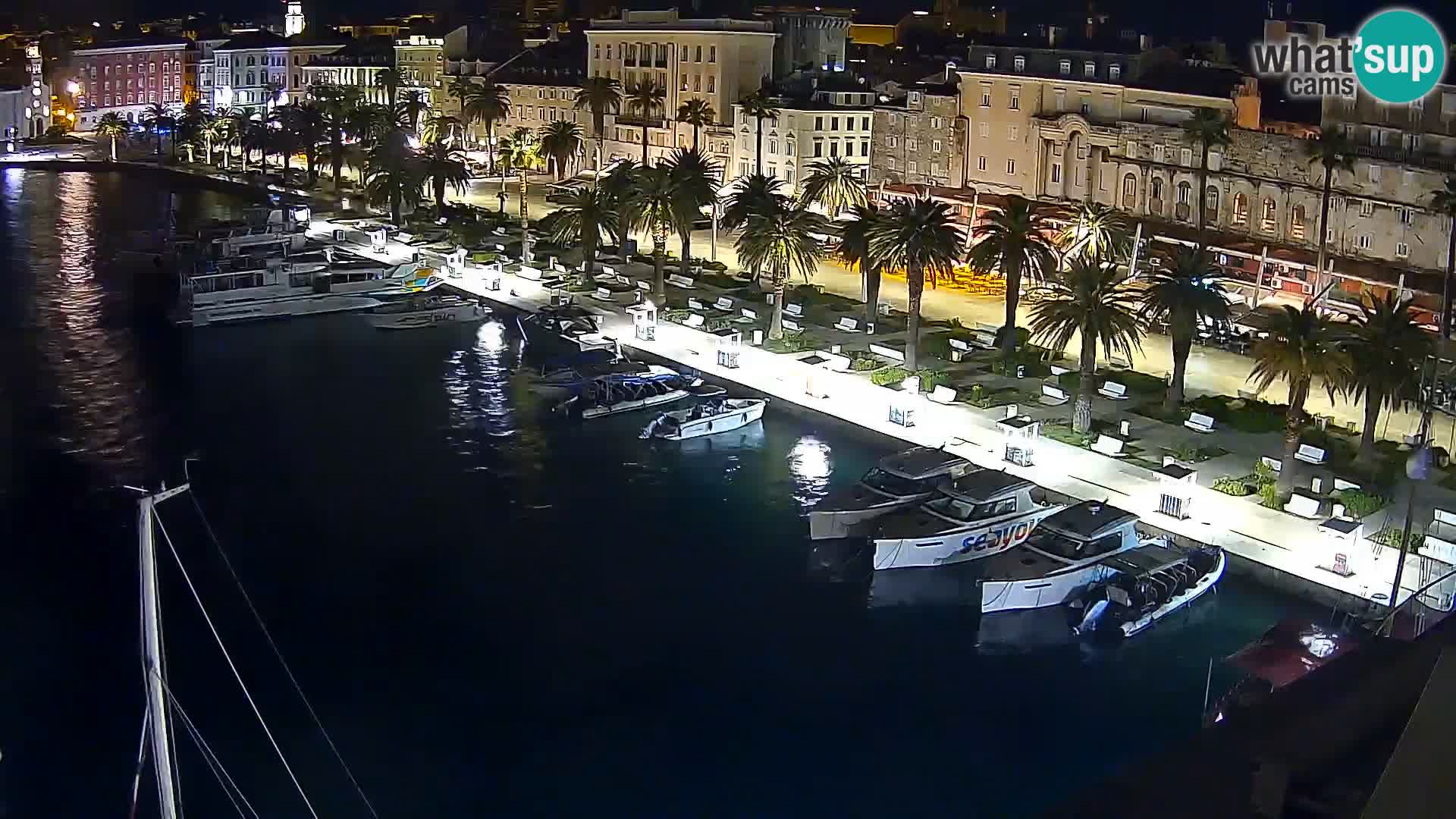 Kamera v živo Split  riva in pristanišče