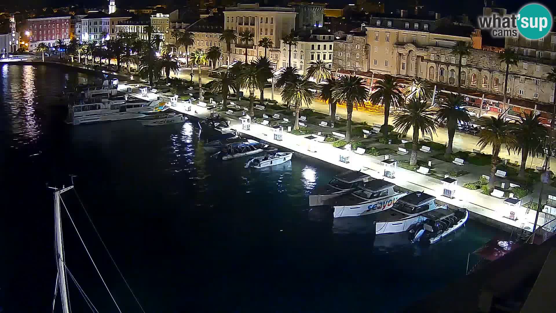Kamera v živo Split  riva in pristanišče