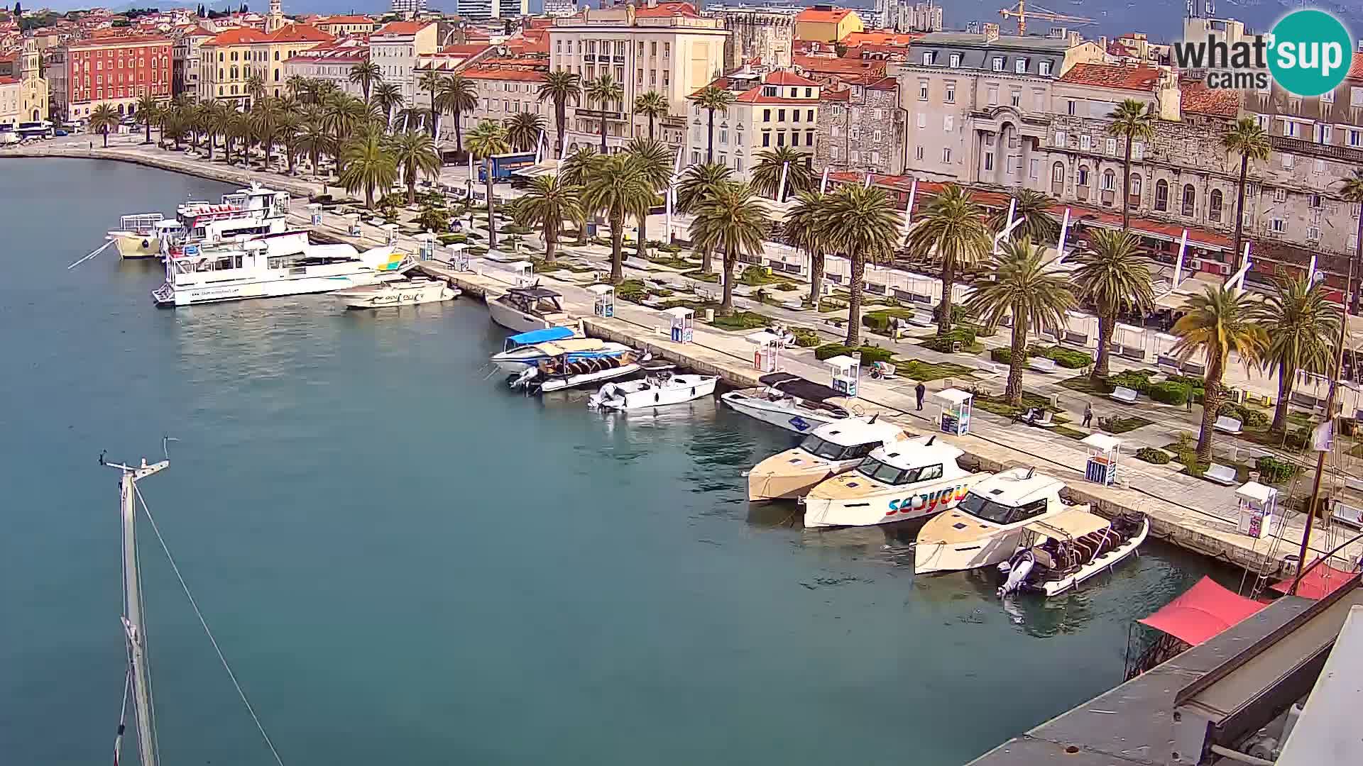 Kamera v živo Split  riva in pristanišče