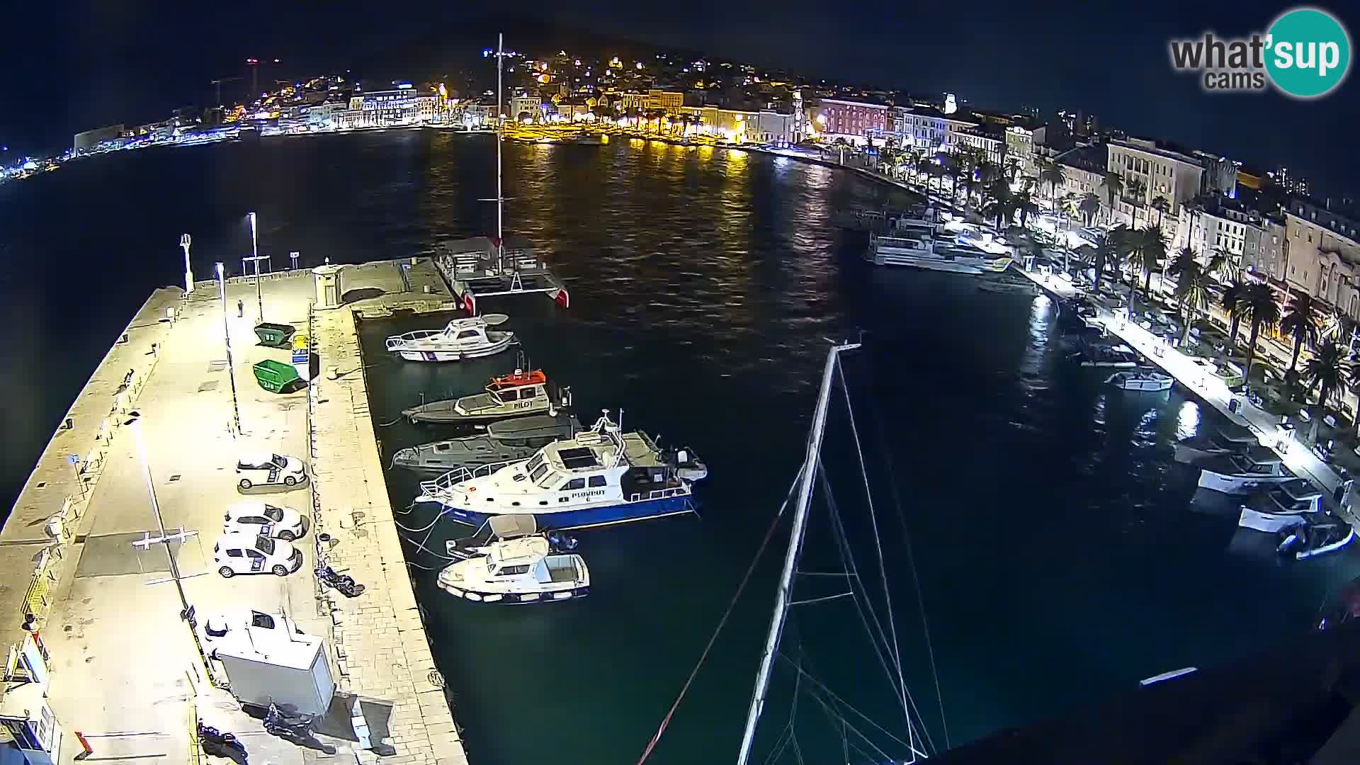 Kamera v živo Split  riva in pristanišče