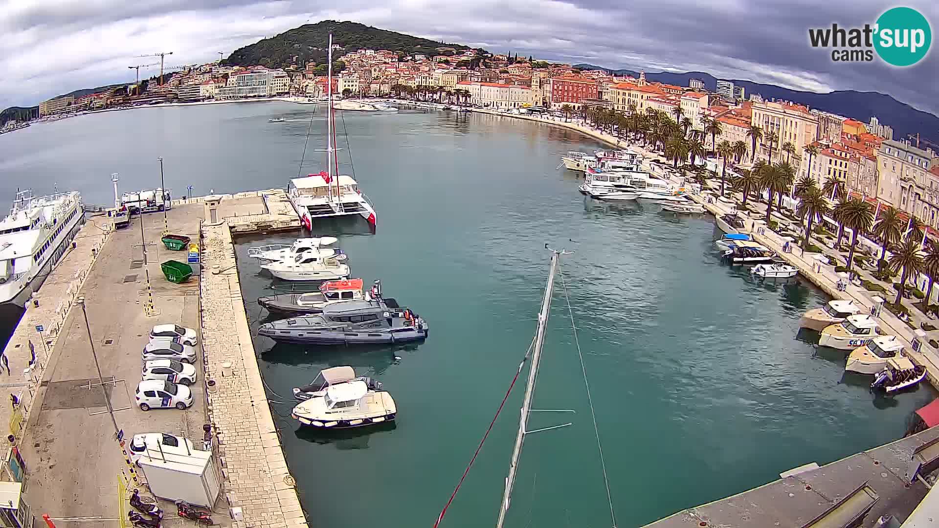 Spalato Riva panorama webcam