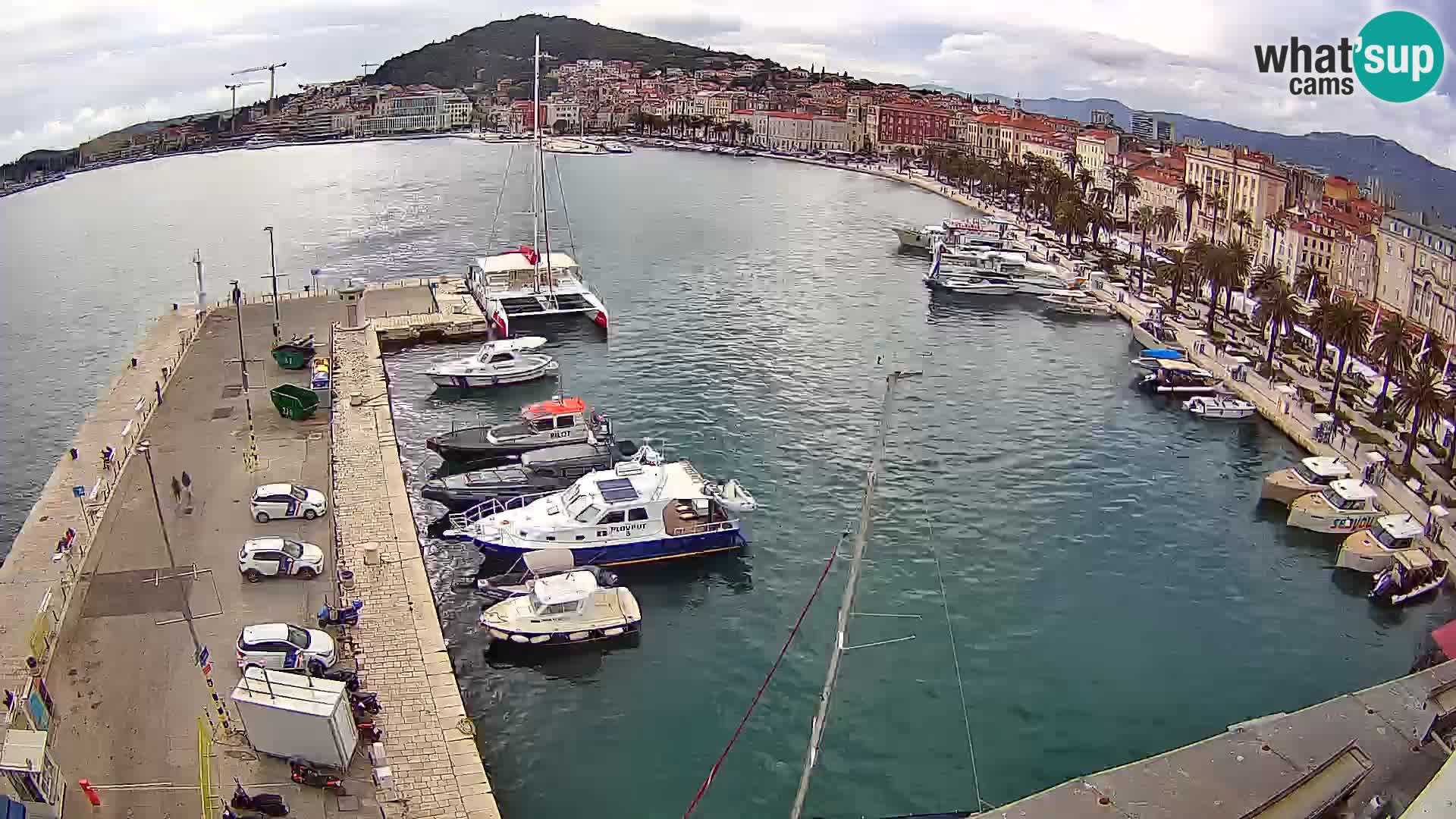 Kamera v živo Split  riva in pristanišče