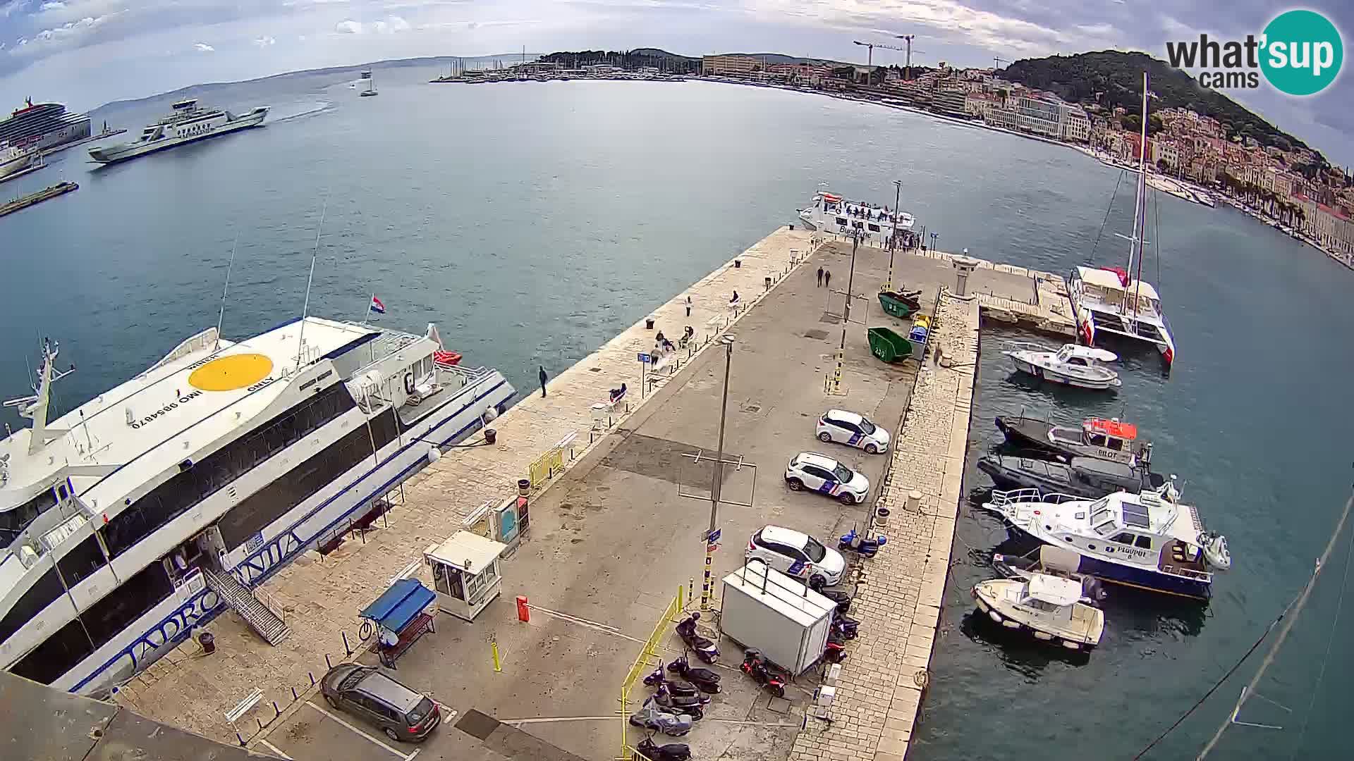 Spalato Riva panorama webcam