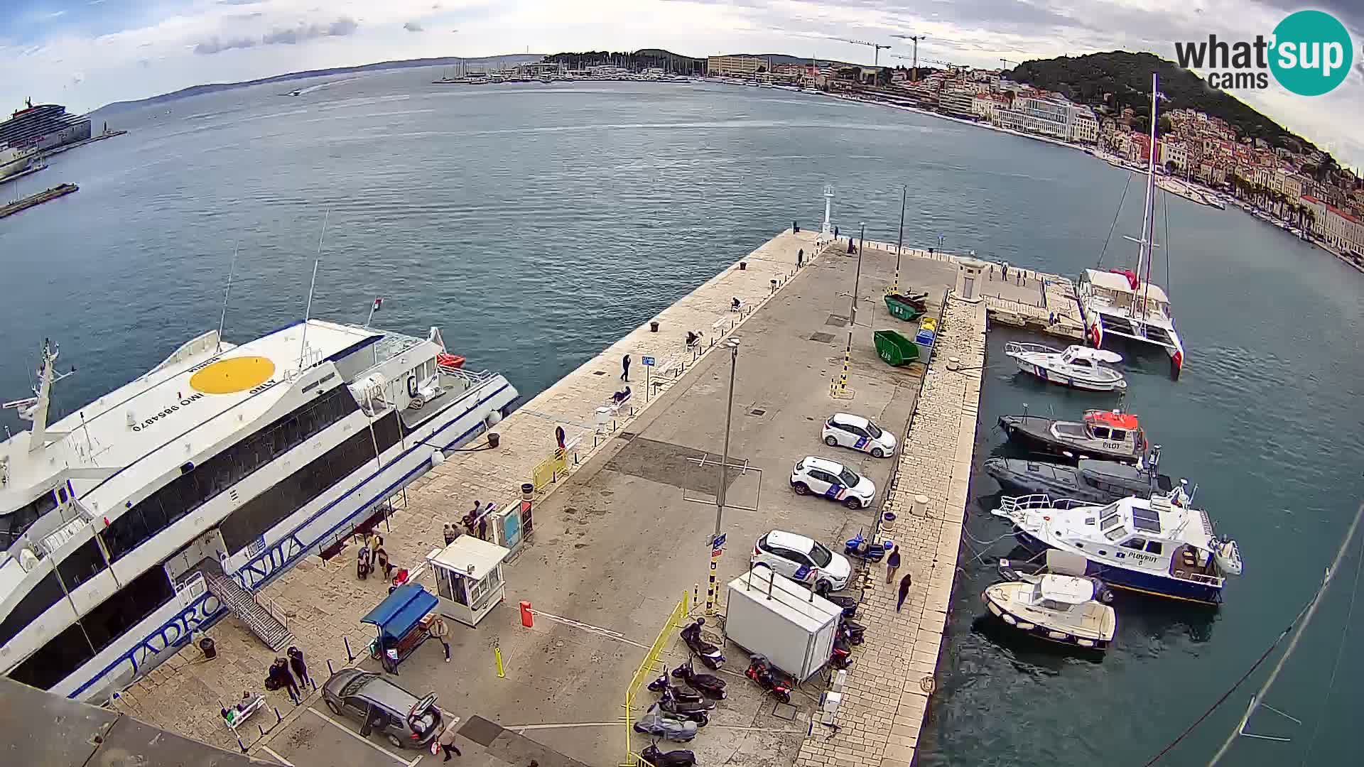 Webcam live Spalato riva e porto