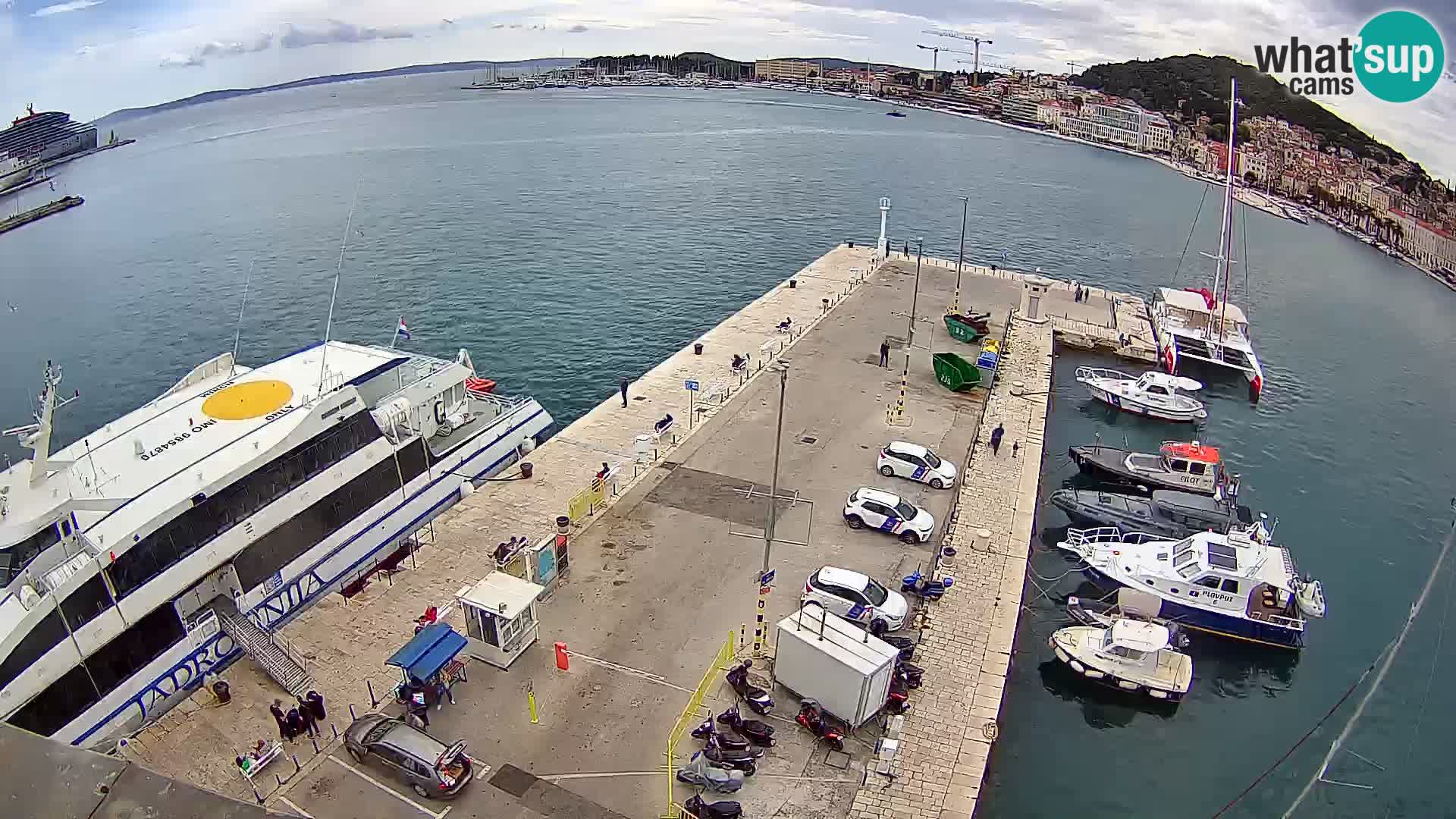 Spalato Riva panorama webcam