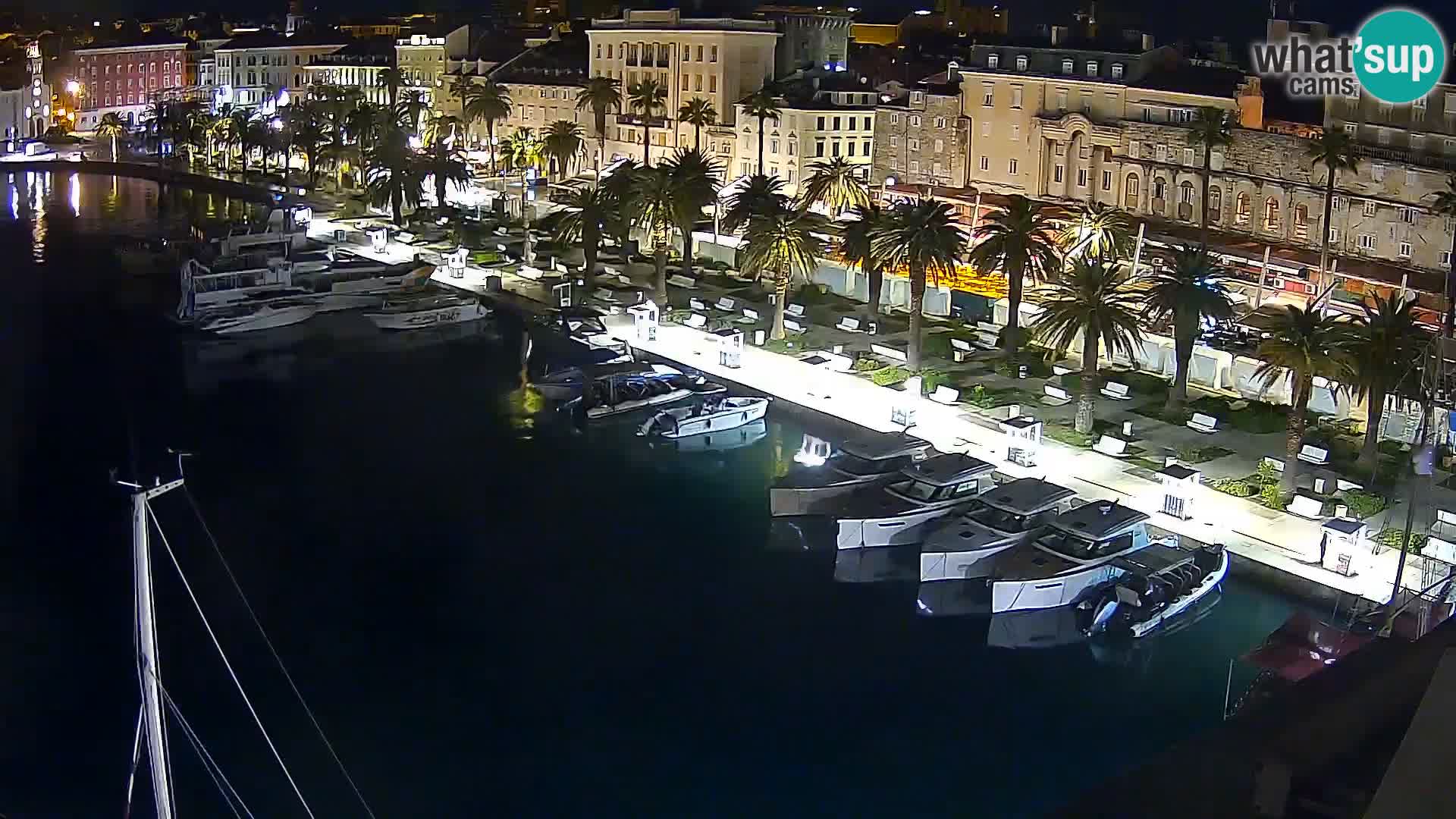 Kamera v živo Split  riva in pristanišče