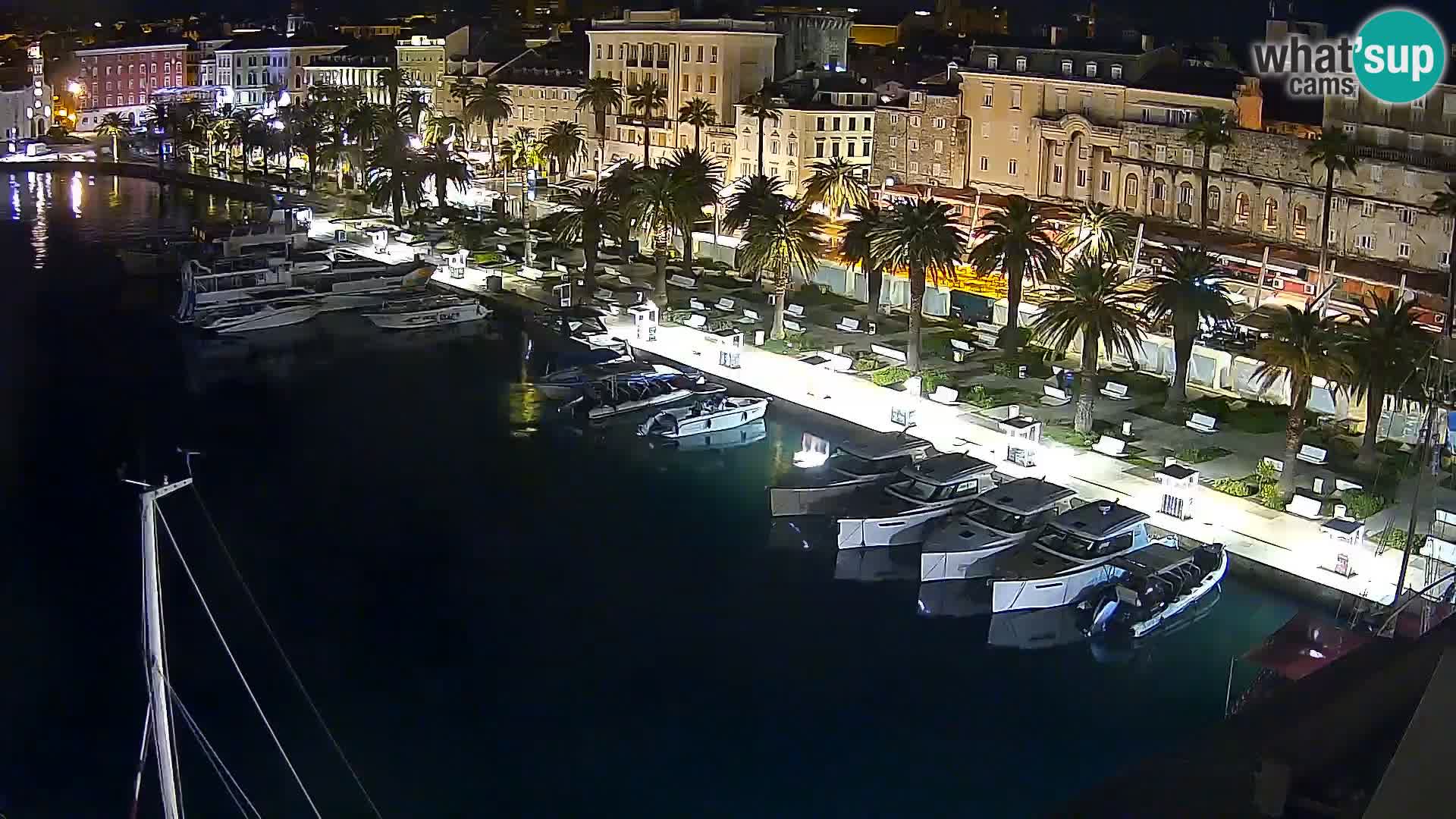 Spalato Riva panorama webcam