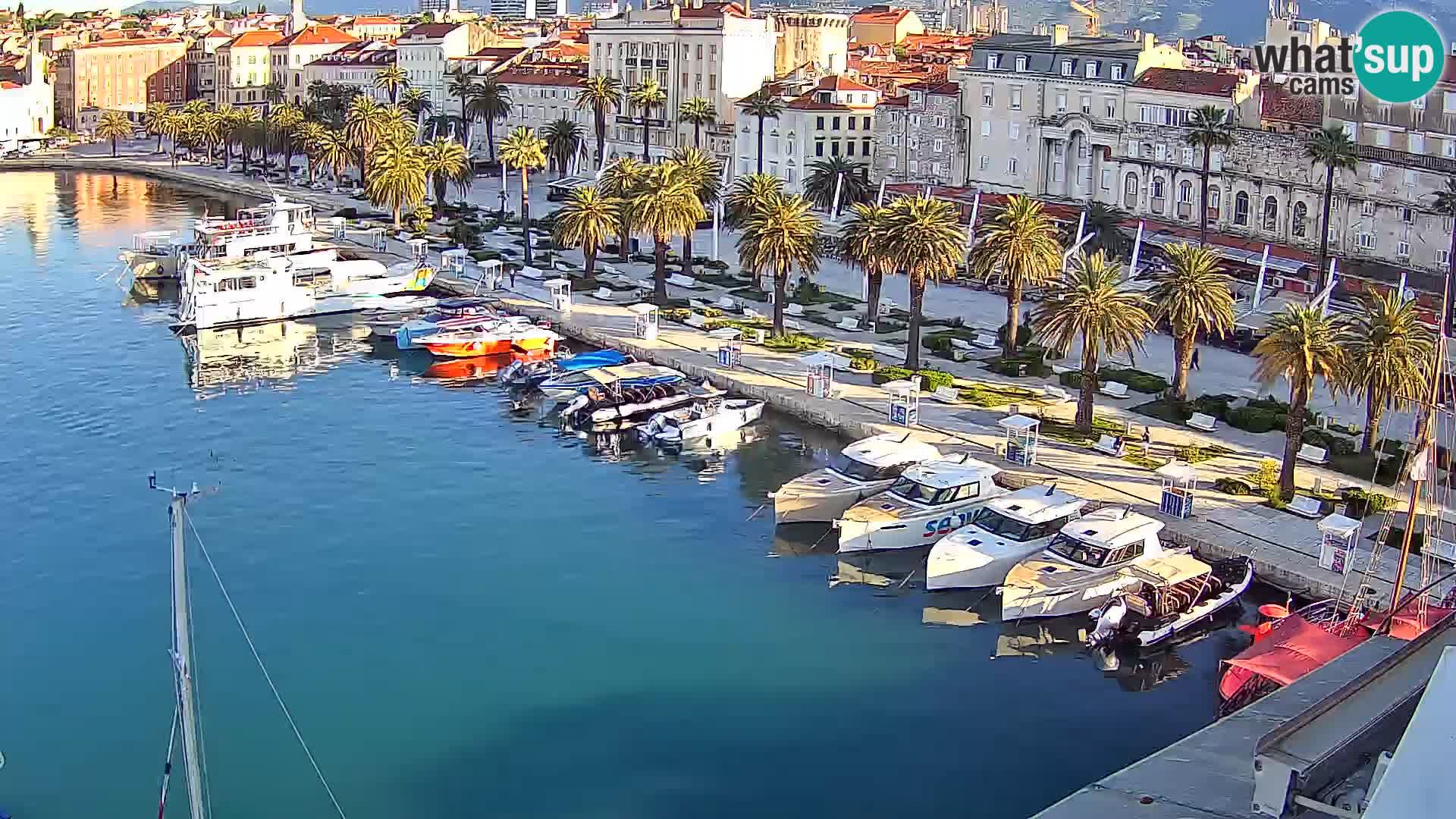 Kamera v živo Split  riva in pristanišče
