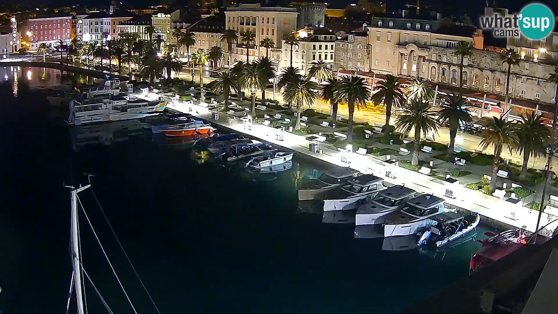 Kamera v živo Split  riva in pristanišče