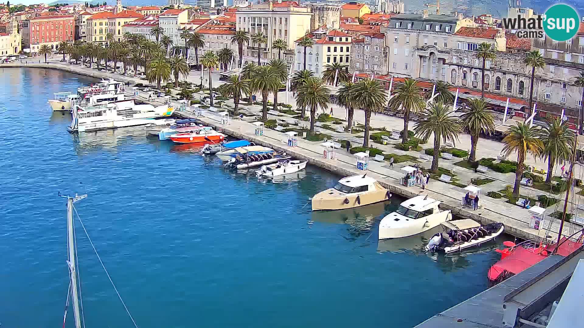Kamera v živo Split  riva in pristanišče