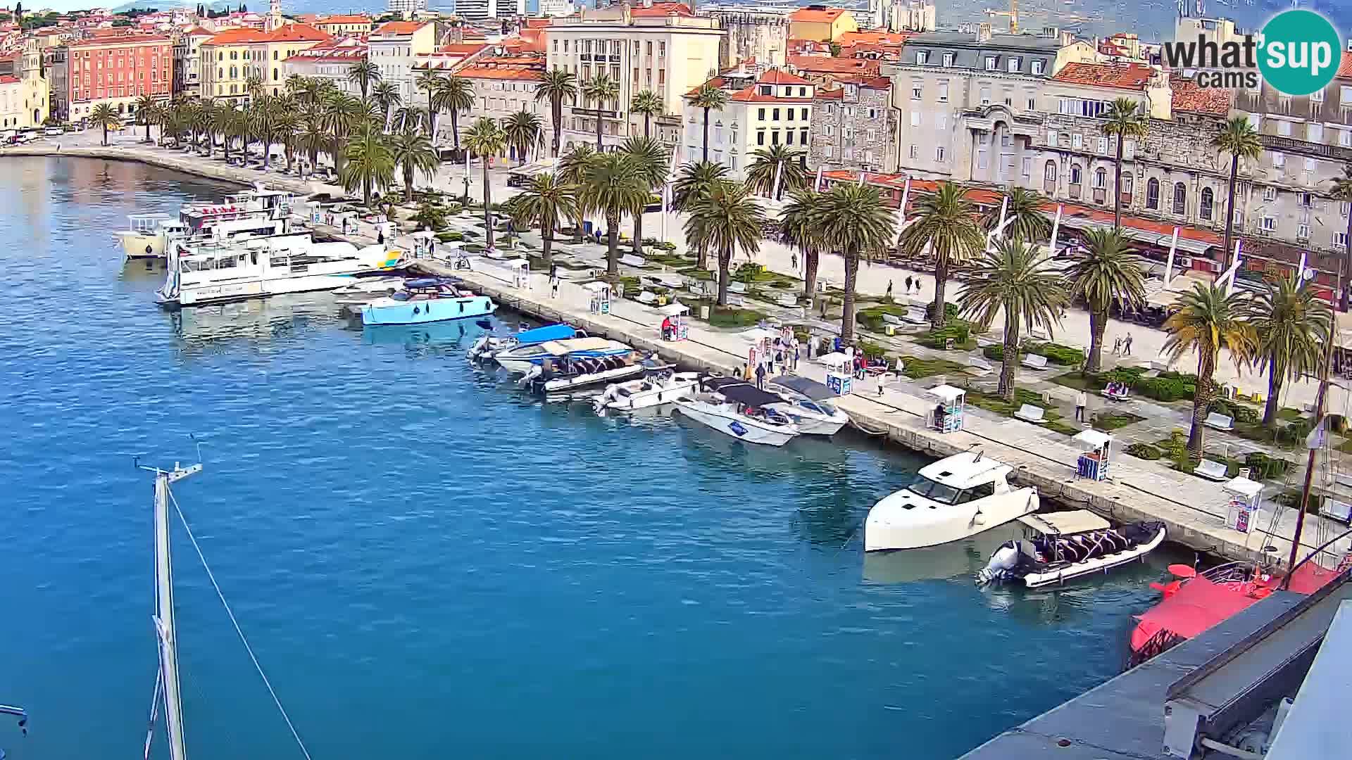 Kamera v živo Split  riva in pristanišče