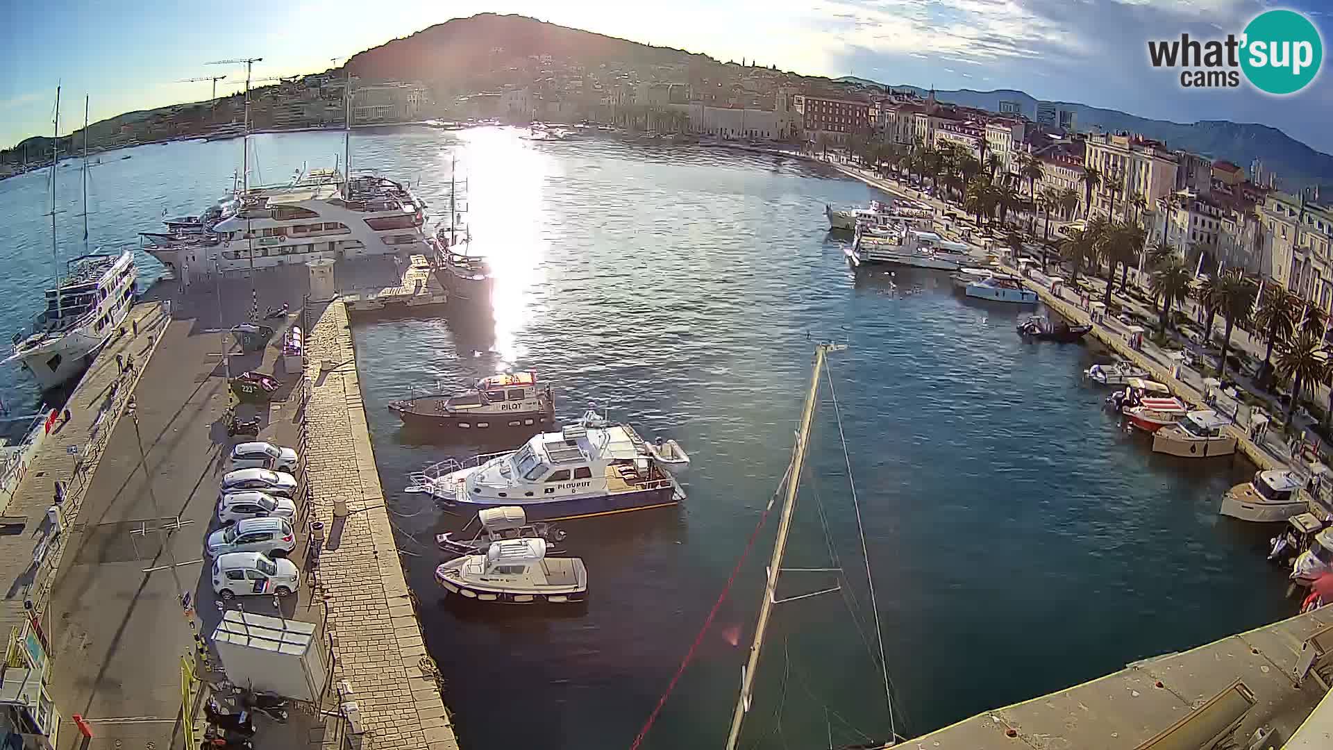 Webcam live Spalato riva e porto