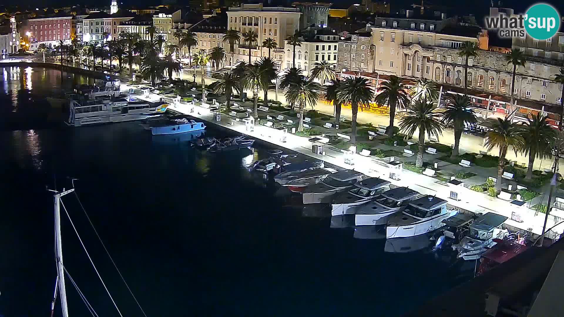 Kamera v živo Split  riva in pristanišče