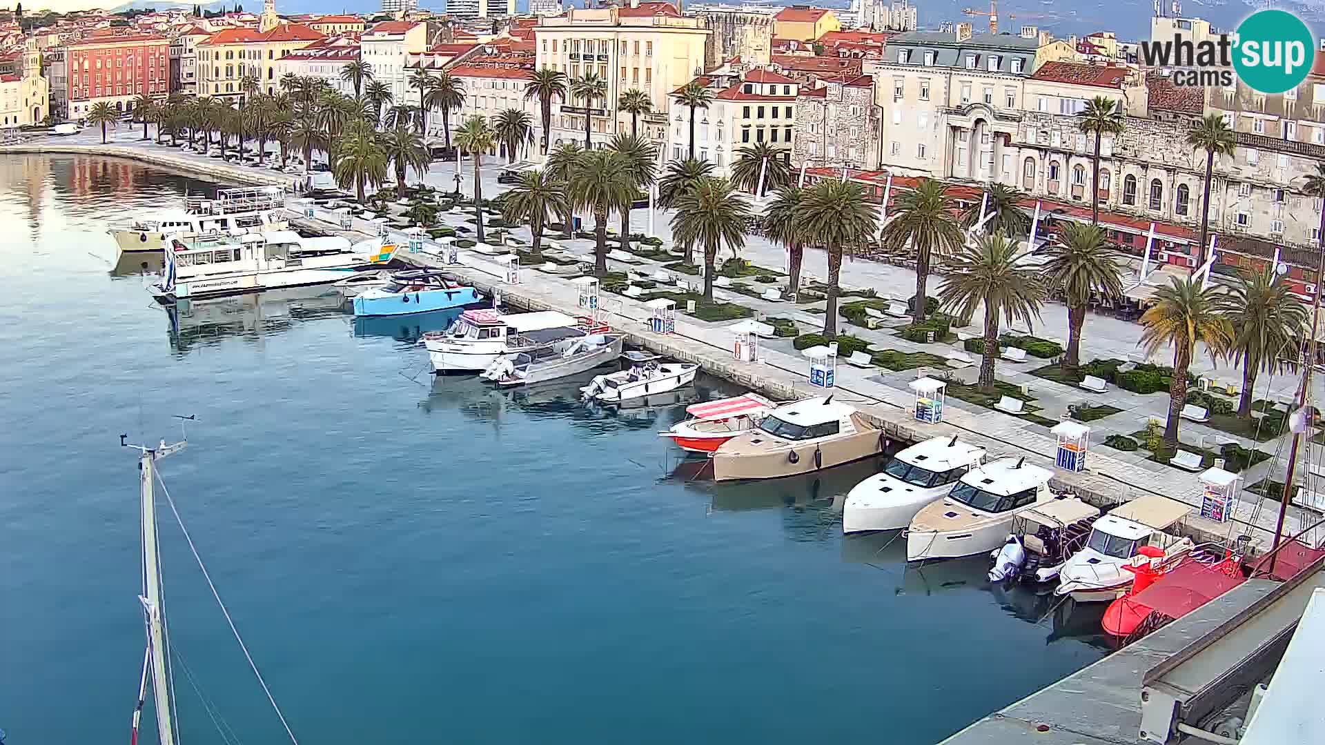 Kamera v živo Split  riva in pristanišče
