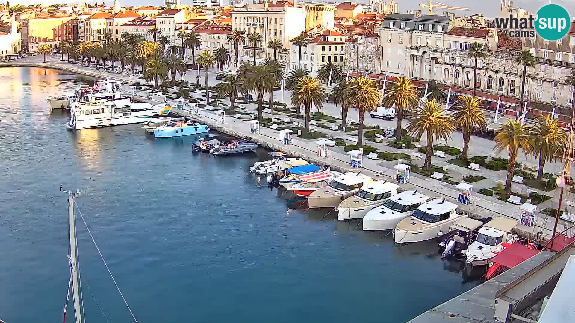 Webcam live Spalato riva e porto