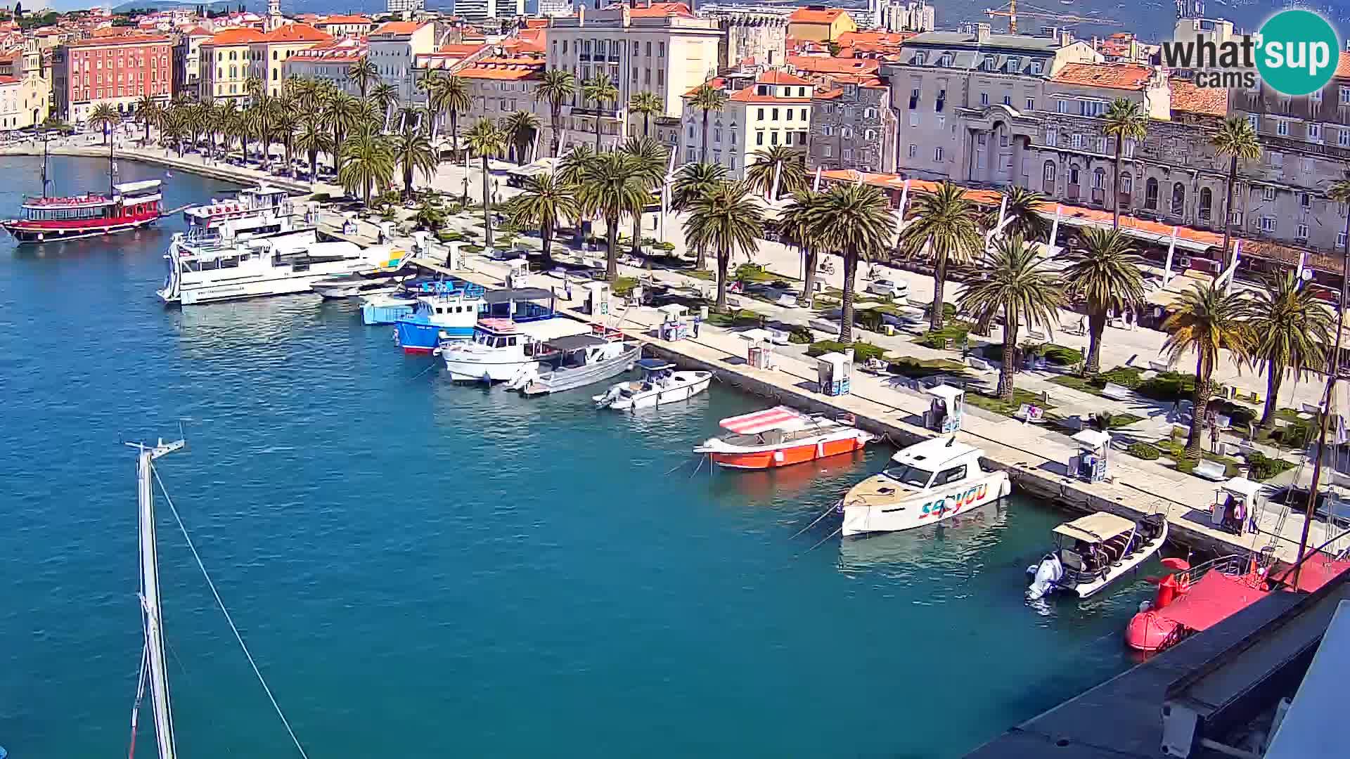 Spalato Riva panorama webcam
