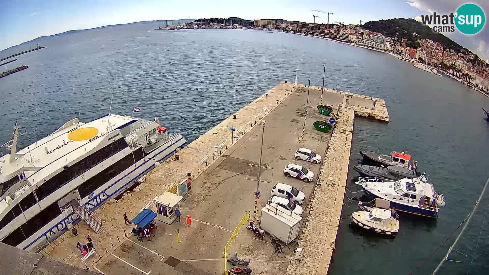 Spalato Riva panorama webcam